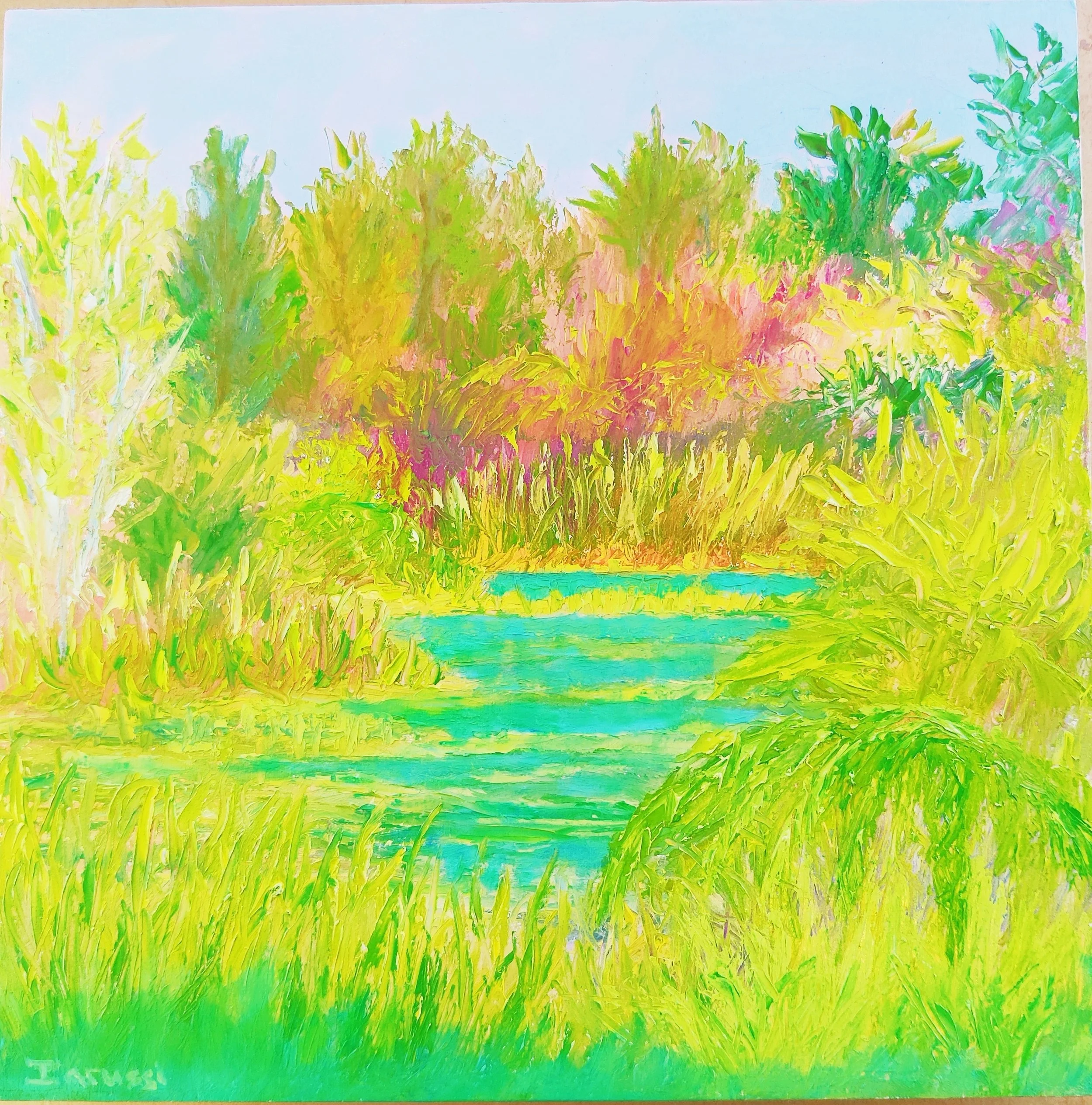 Quiet Contemplation, John Iarussi, Oil/Clay Board, $325.