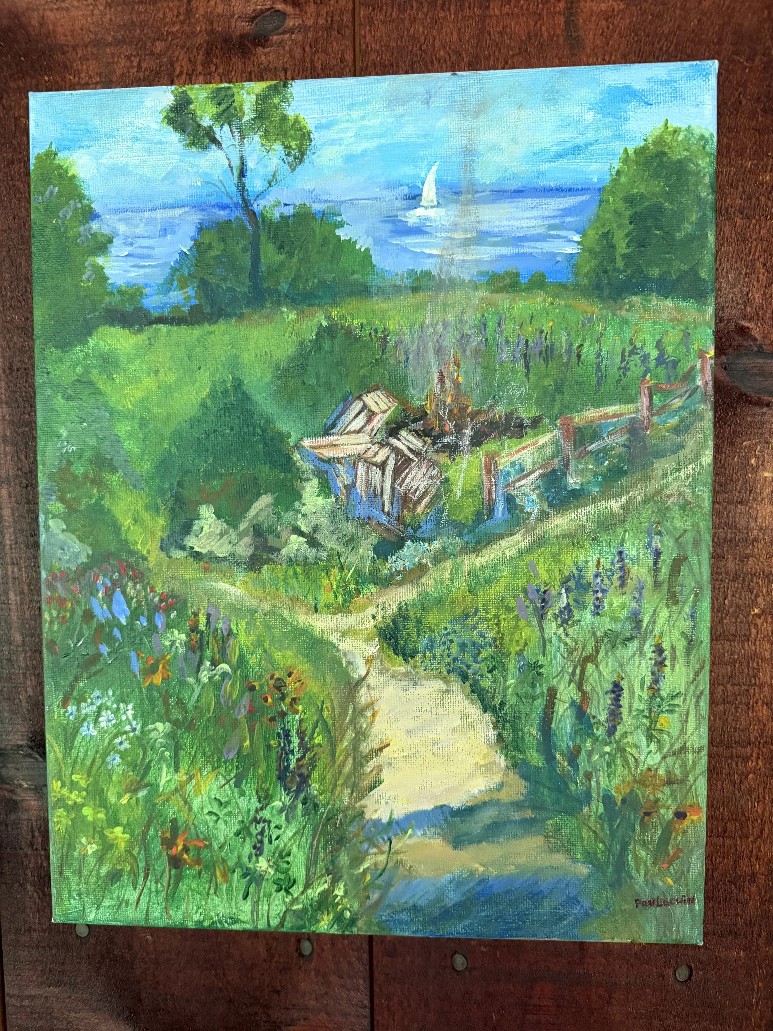 McCurdy 'Burning Place', Paul Locwin, Acrylic, $150. (11x14")