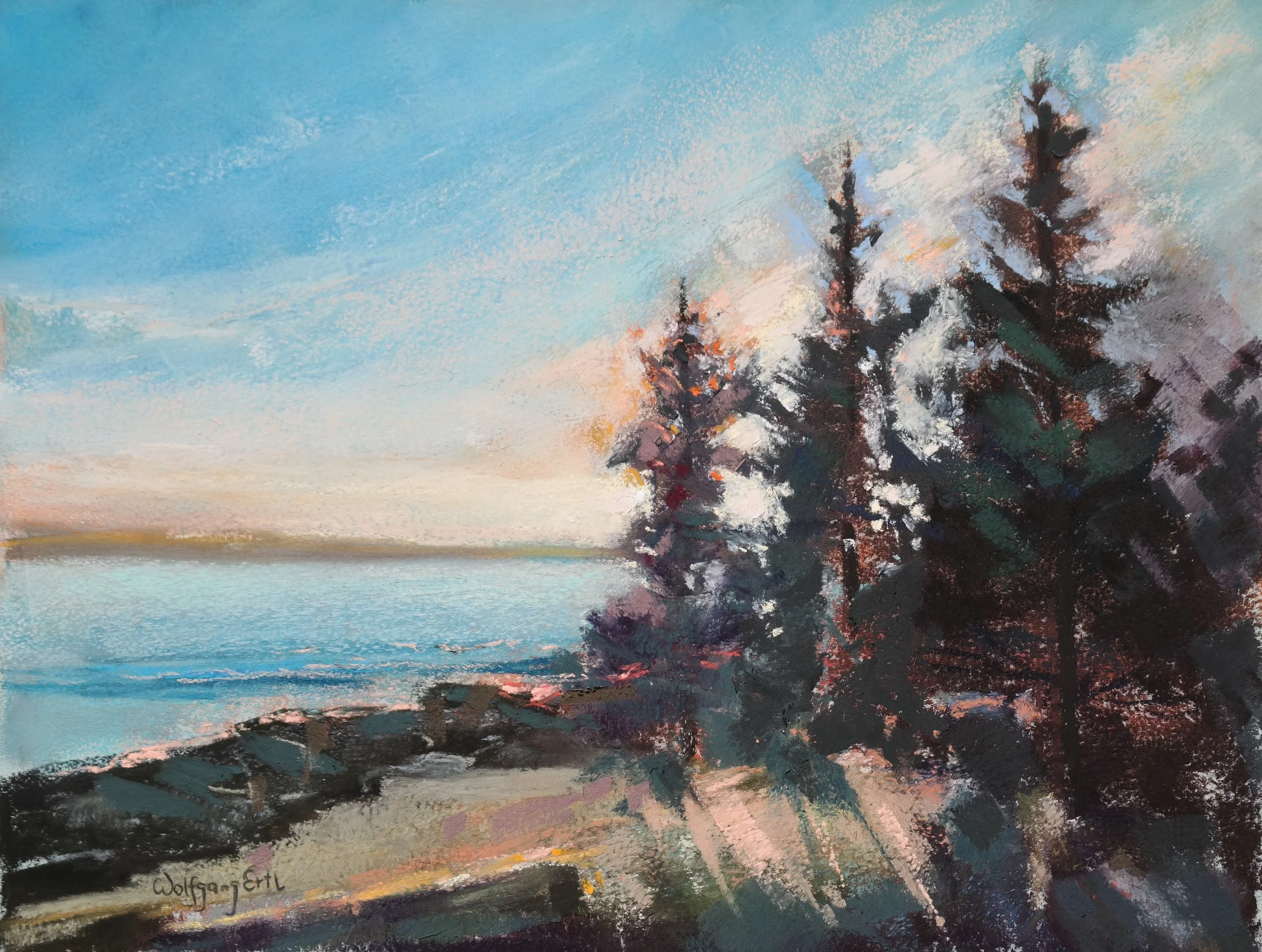 Pemaquid Evening, Wolfgang Ertl, Pastel, $475.