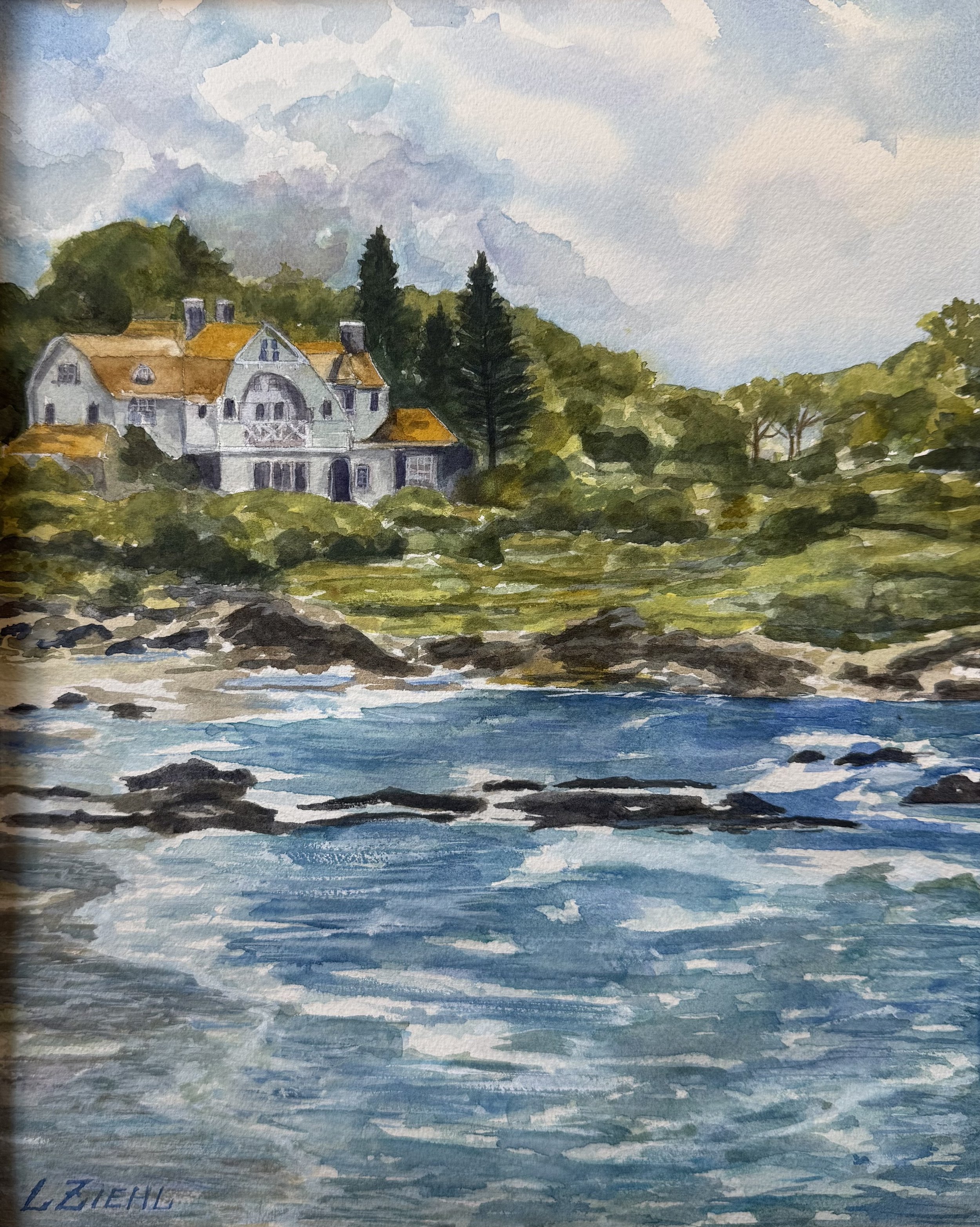 Colony Beach Morning, Laurel Ziehl, Watercolor, $500.