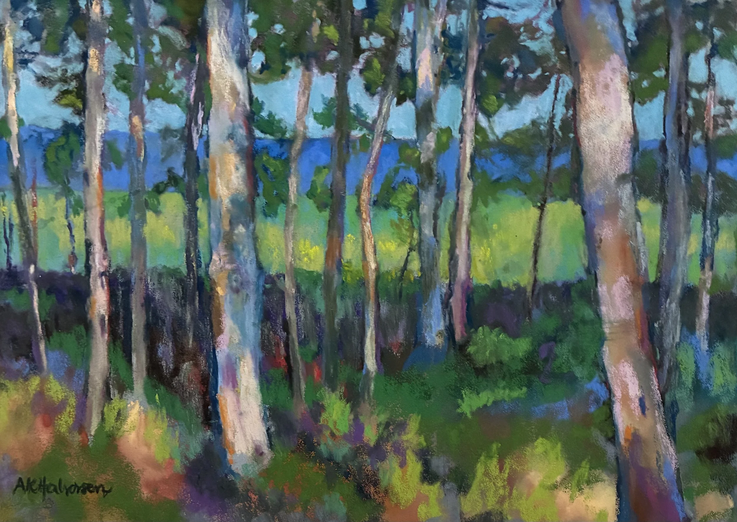 Talking To The Sea, Annie Halvorsen, Pastel, $525.