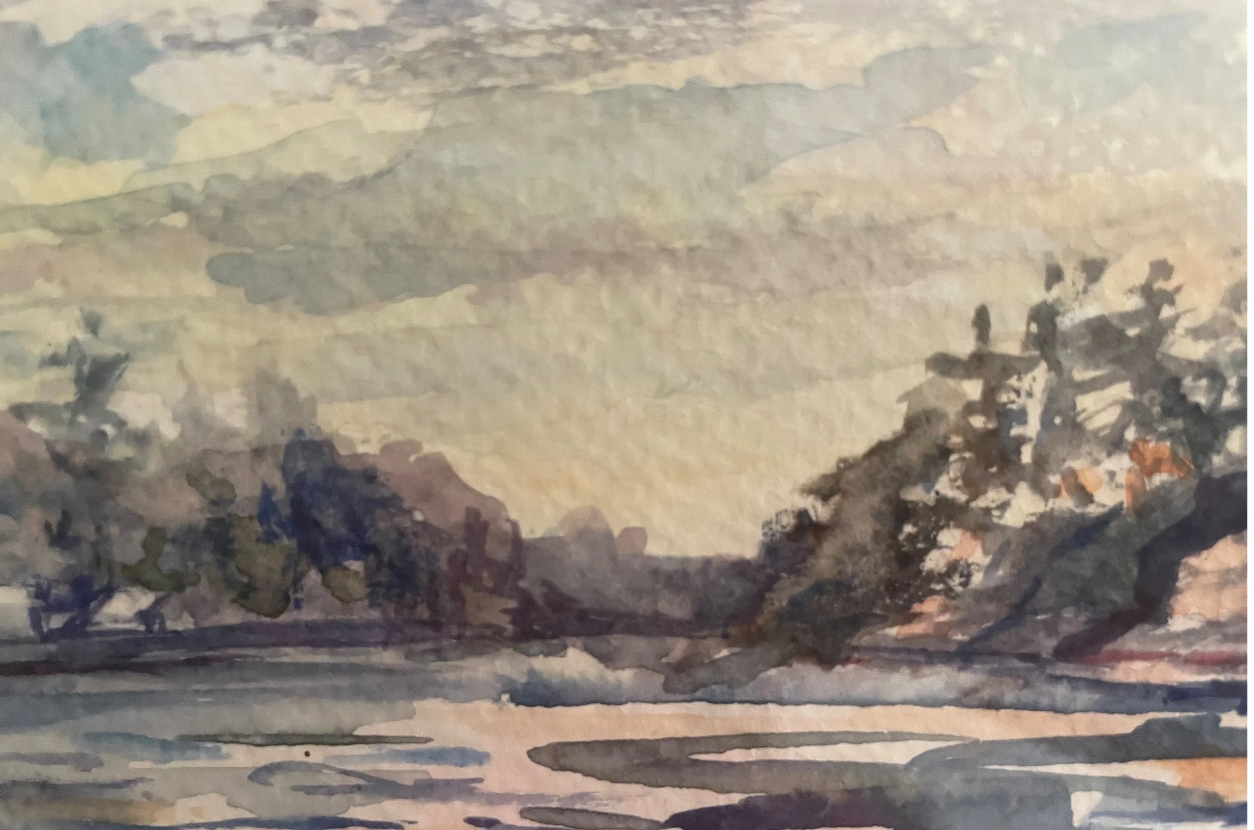 Coastal Reflections, Semra Aytur, Watercolor, $200.