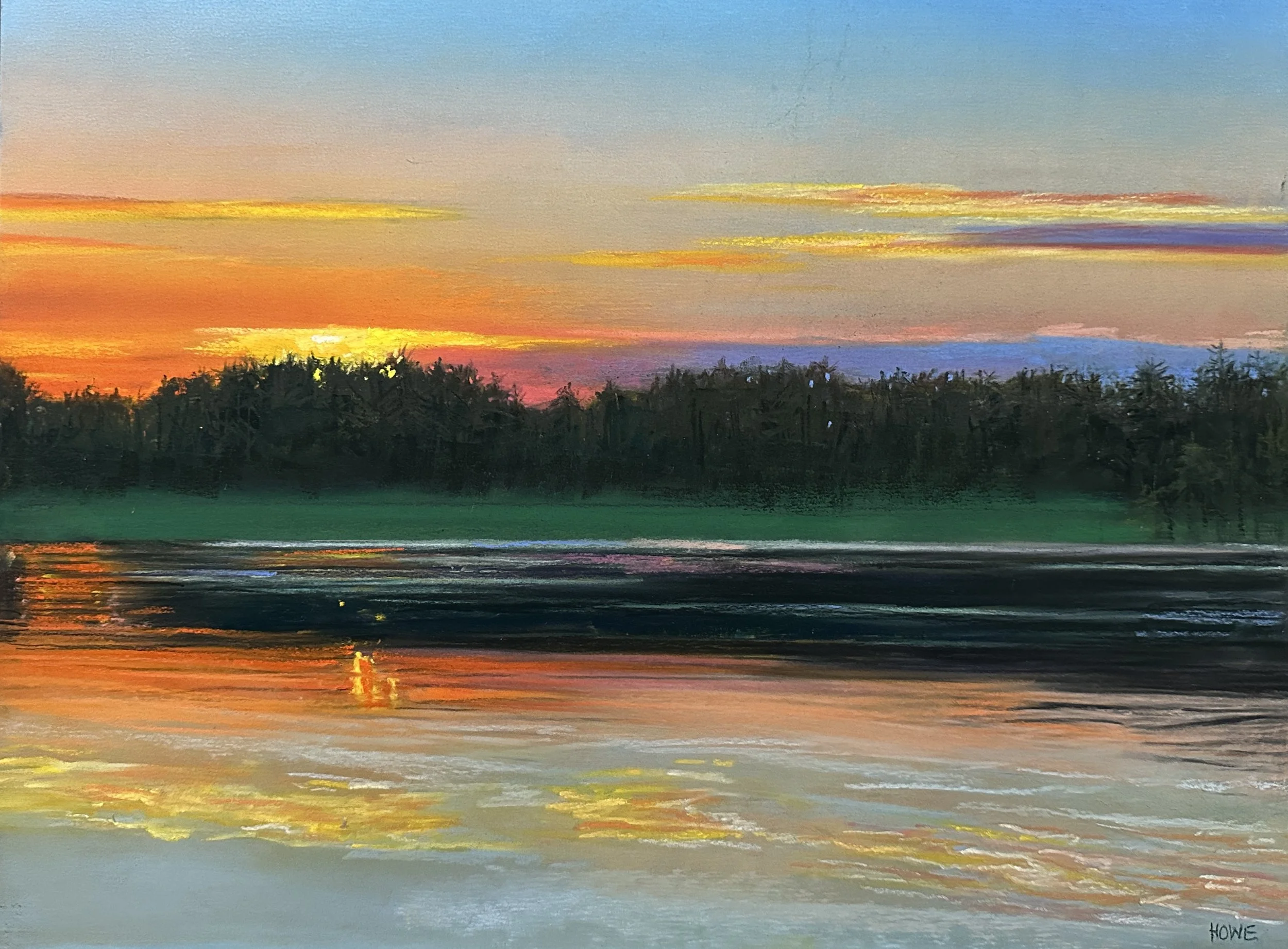 York River, Catherine Howe, Pastels, $1100.
