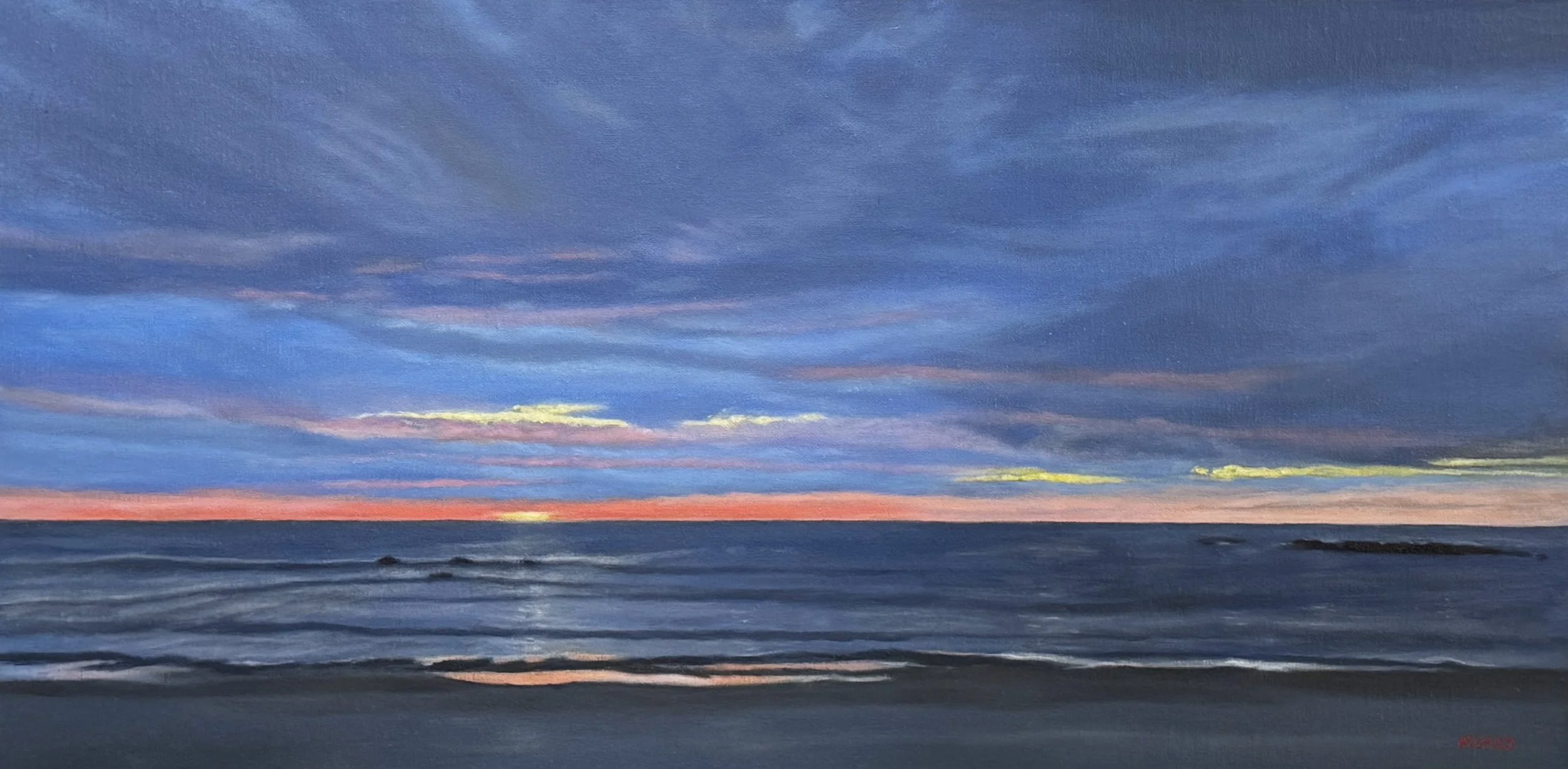 Deep Blue, Susannah Murad, Oil On Linen, $500.