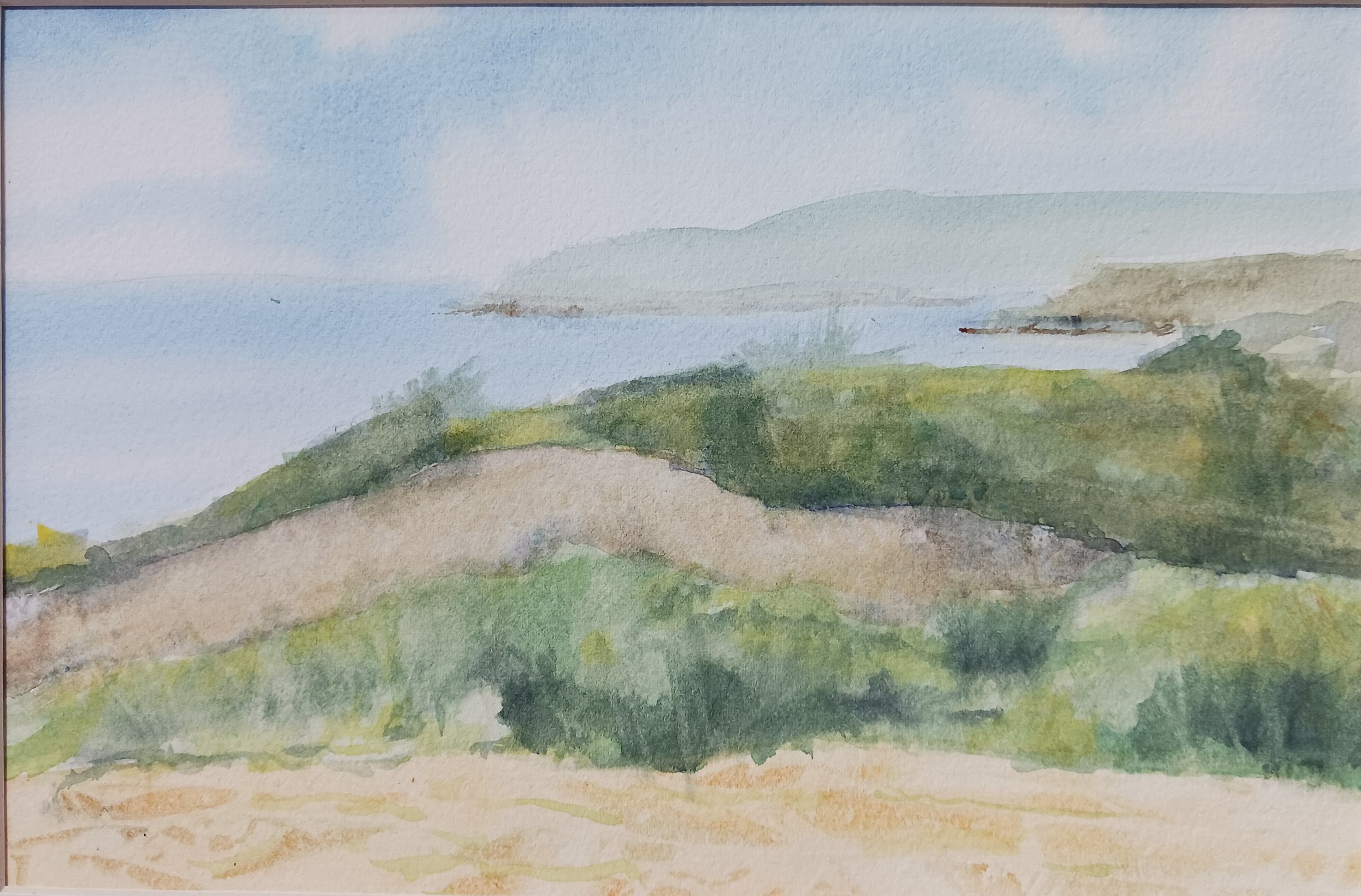 Hosmer Estate Afternoon, Ellen Minnehan, Watercolor, $400. (12.25x15.25")