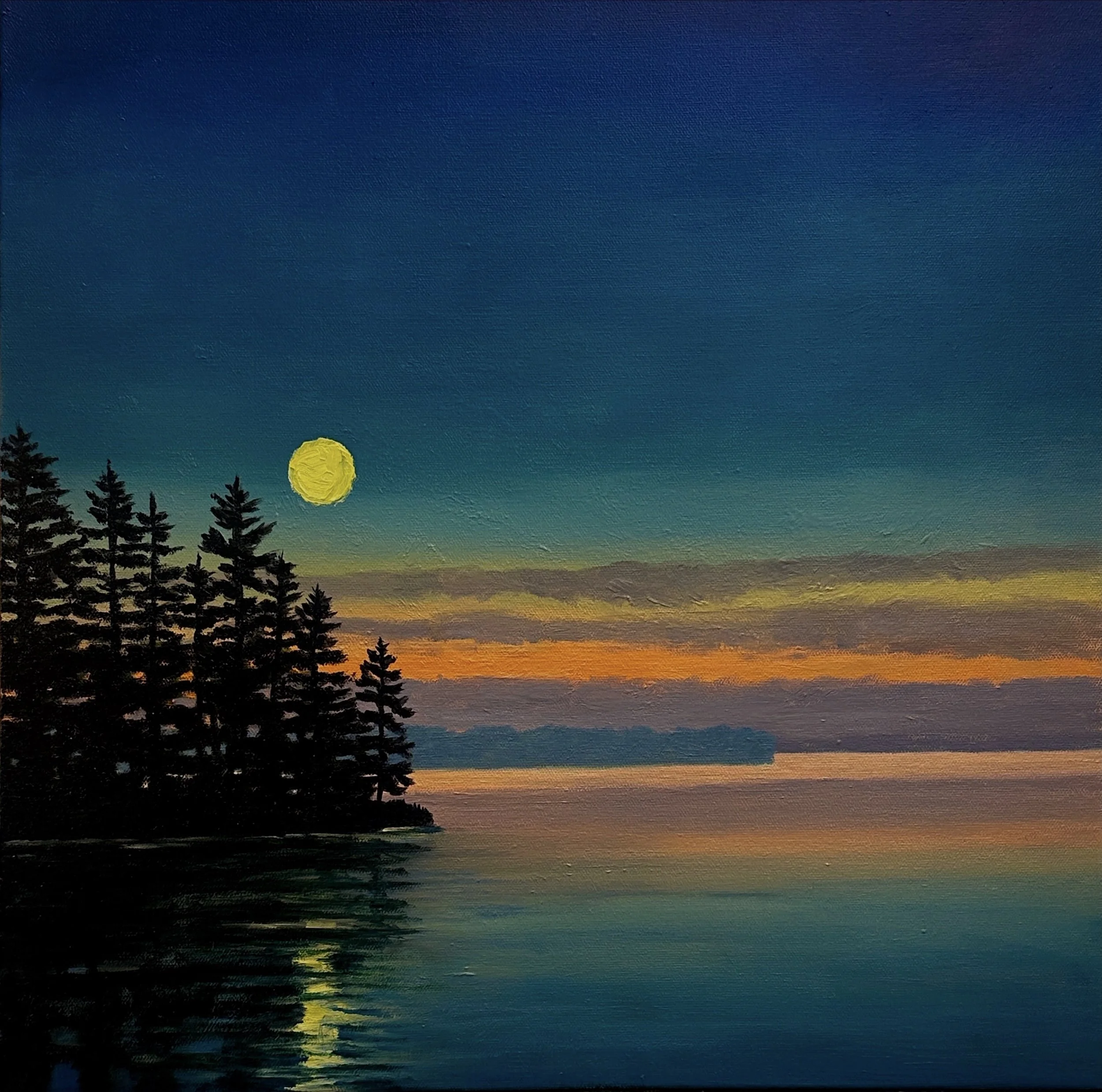 Luna, Cassandra Hahn, Oil On Canvas, $800.