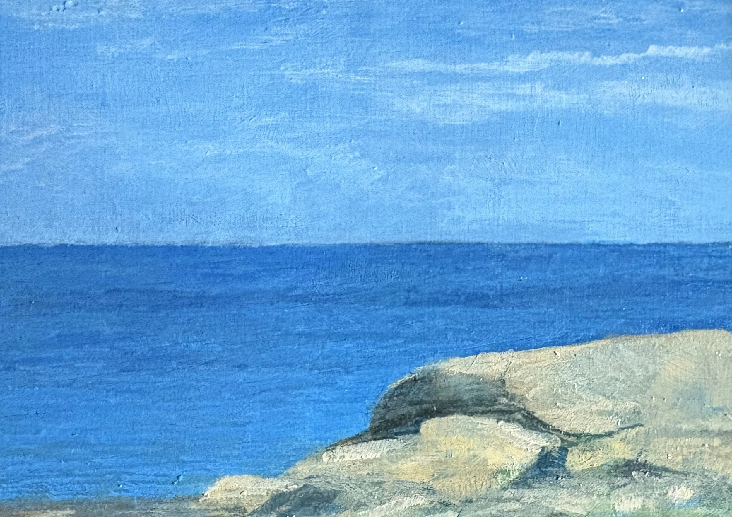 Gloucester Morning, Jeannie Ensor, Acrylic on Board, $125. 6.75x8.625"