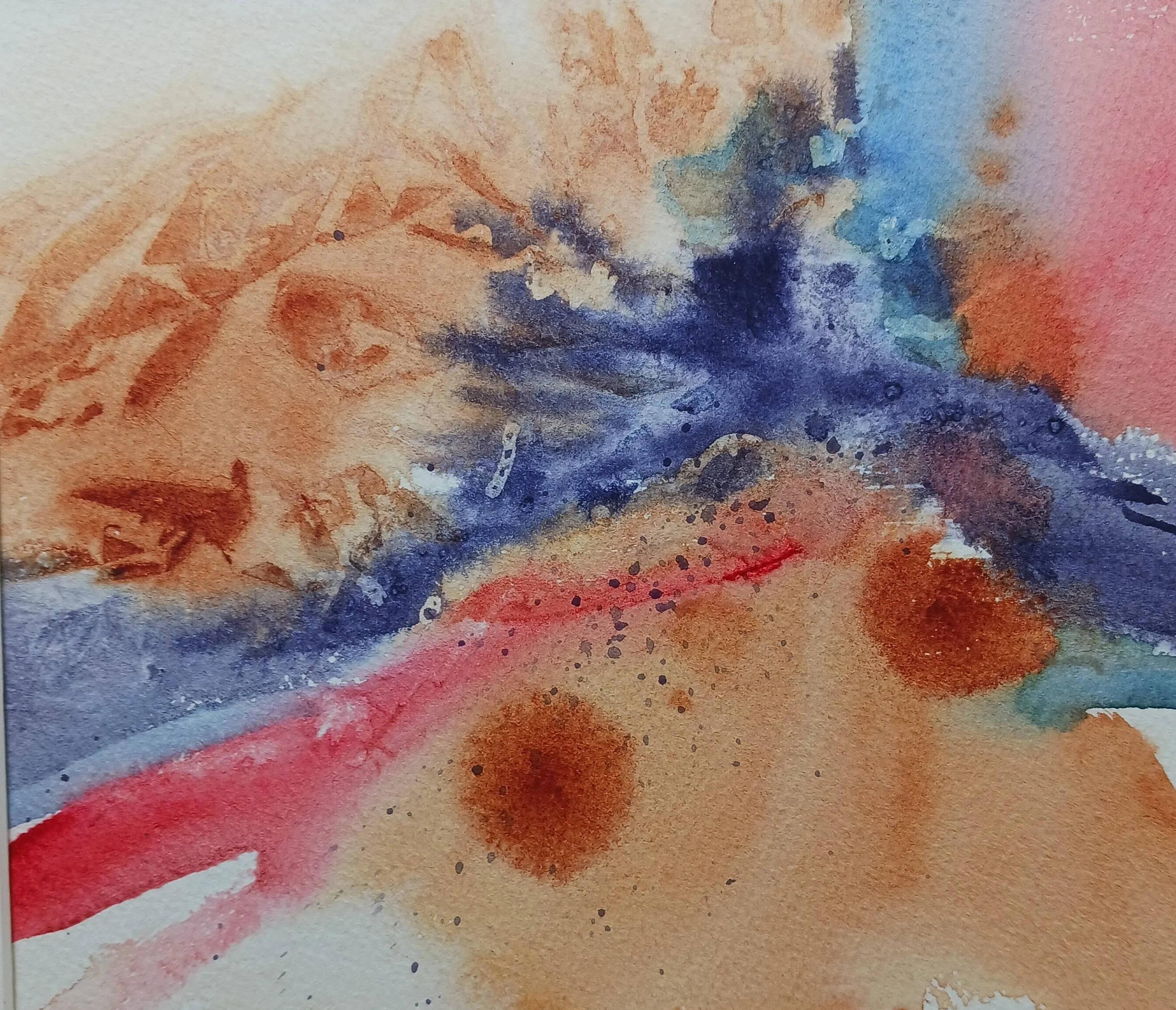 Purple River, Ellen Minnehan, Watercolor, $325.