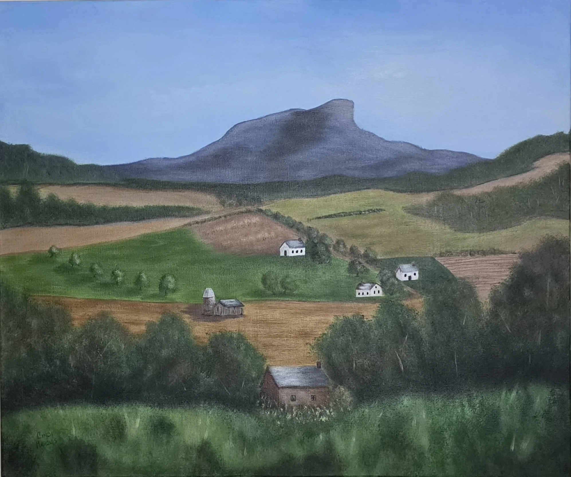Camel's Hump Mountain, Huntington, VT, Cindi Marquis, Acrylic, $375.