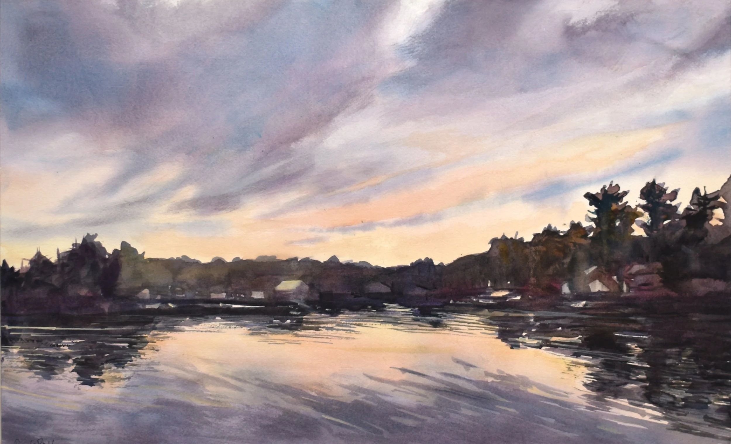 Another Glorious Day - Highland Lake, Deena S. Ball, Watercolor, $1008.