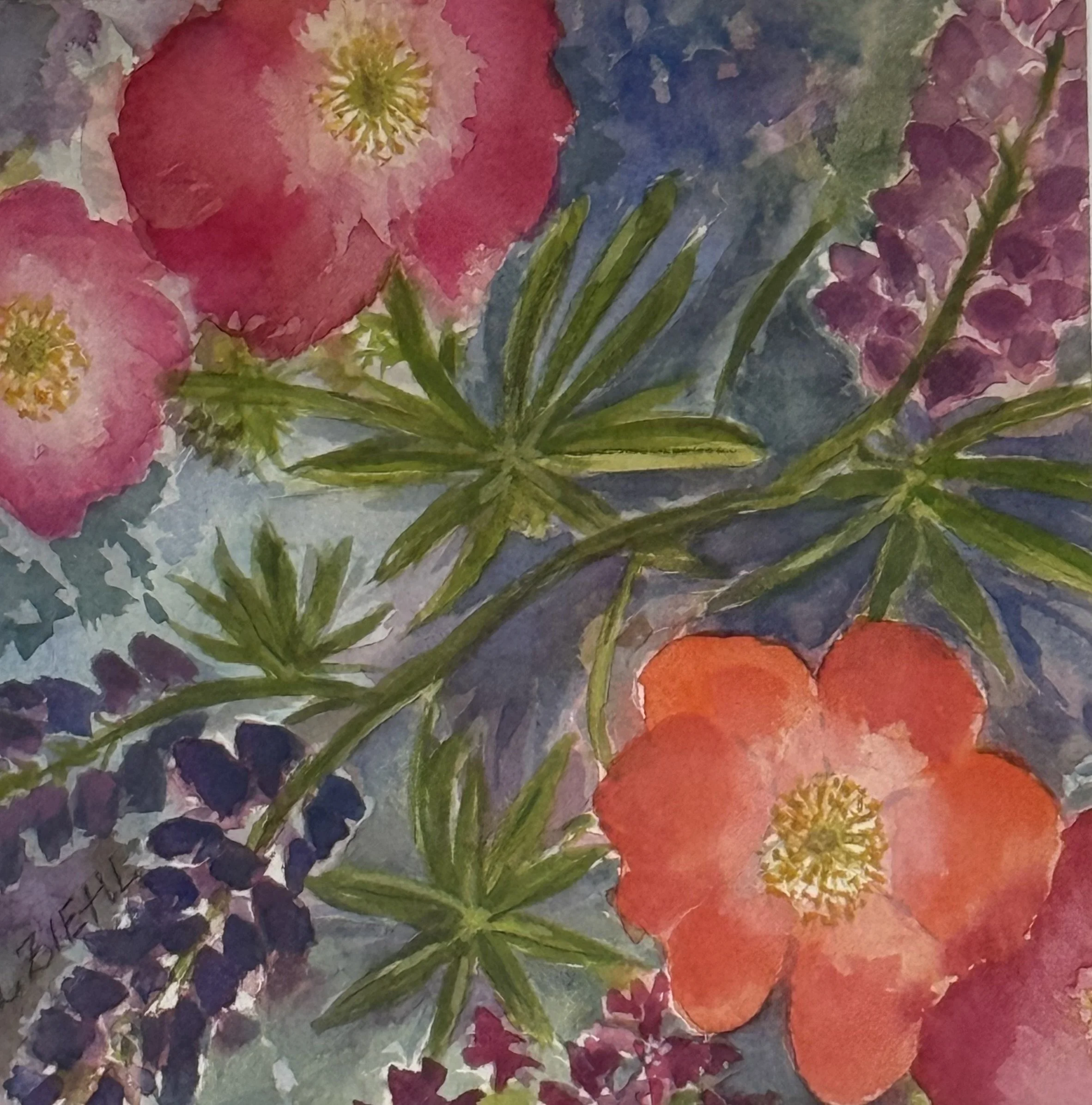 Spring Meadow, Laurel Ziehl, Watercolor, $190.