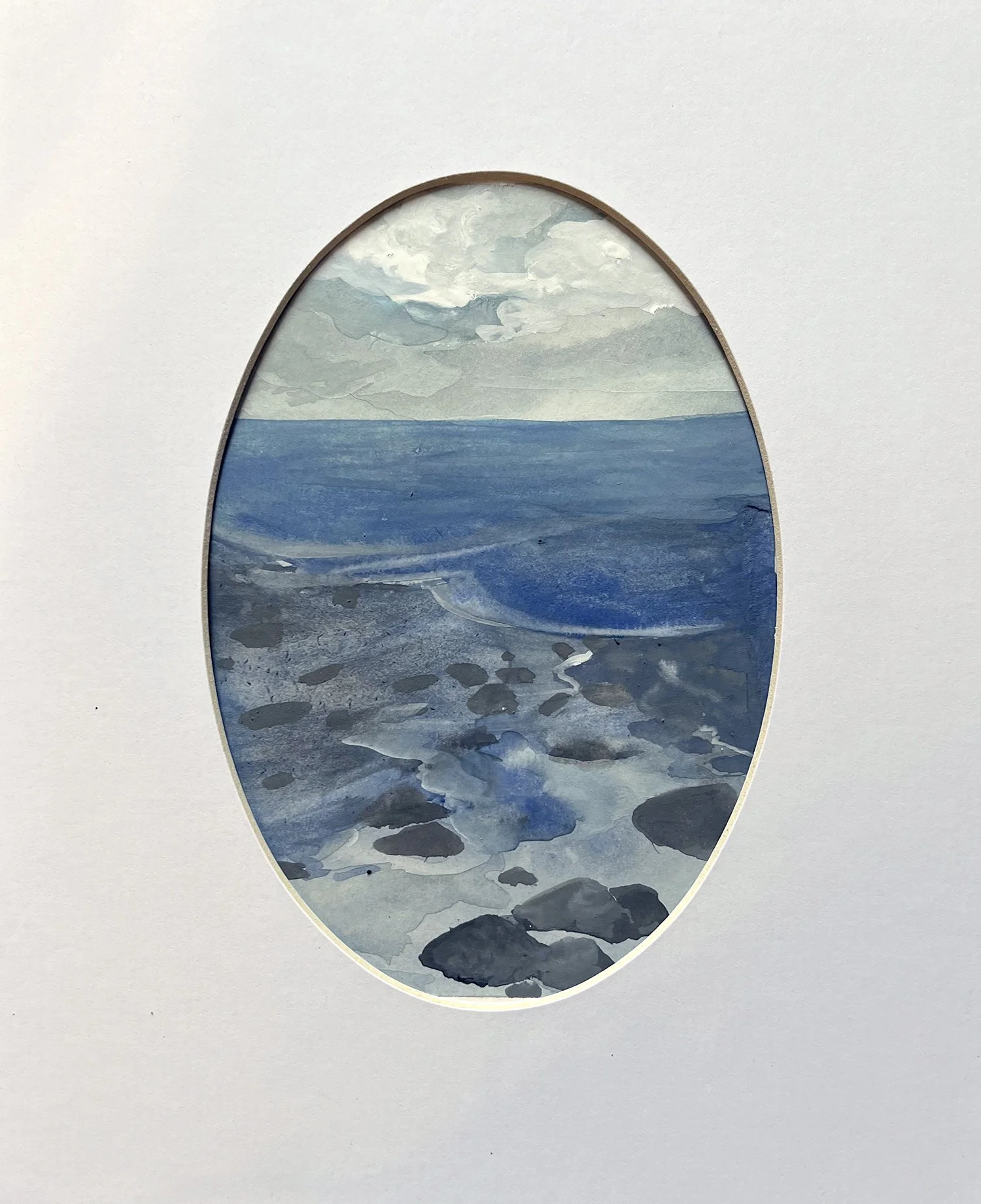 Shoreline, Rebecca Marella, Gouache, $160.