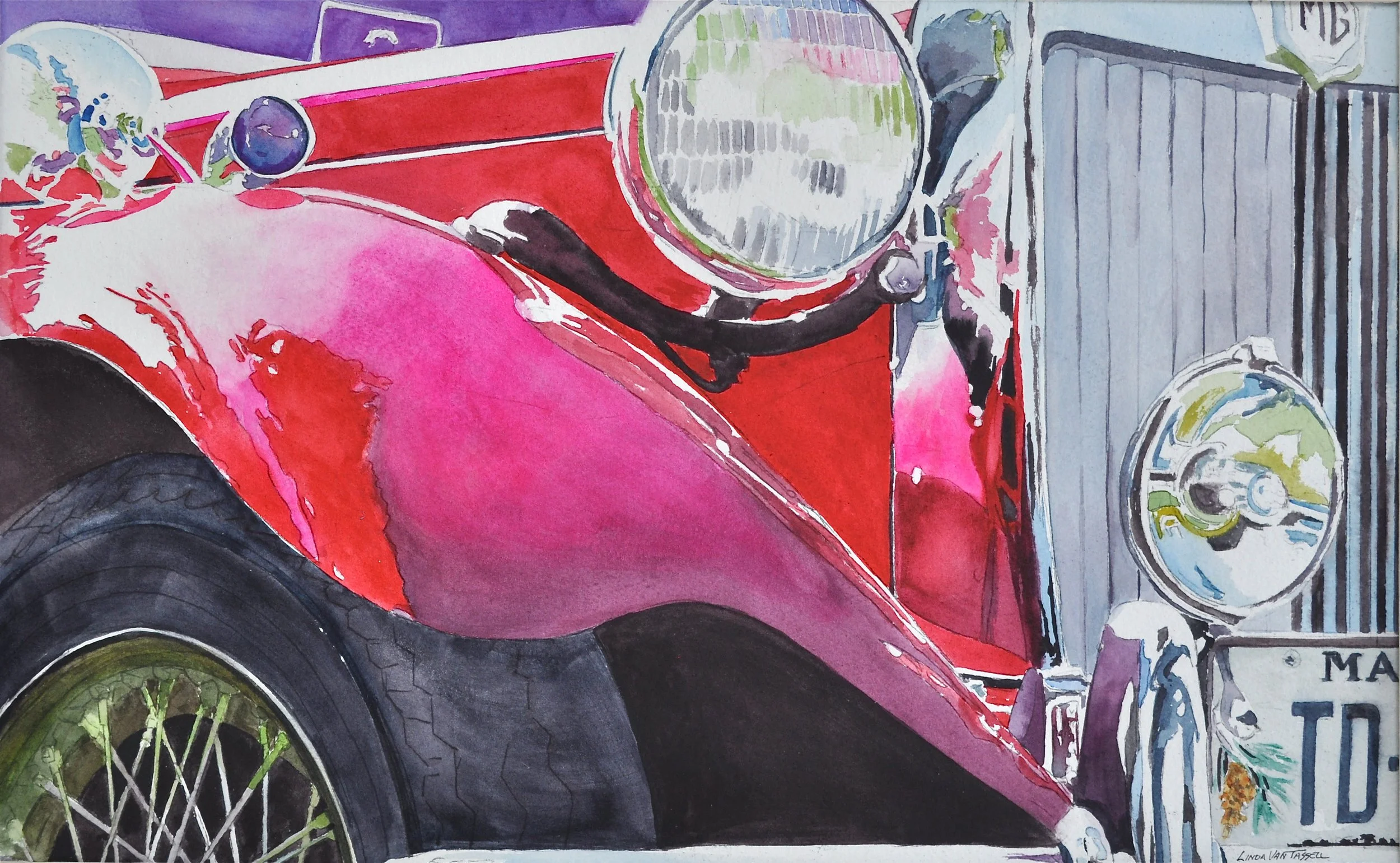 MG TD, Linda Van Tassell, Watercolor, $720.