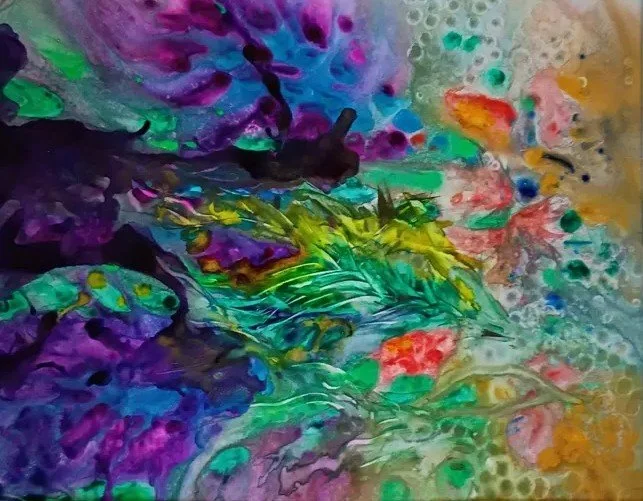 Underwater, Sharmian Groulx, Mixed Media, $176.