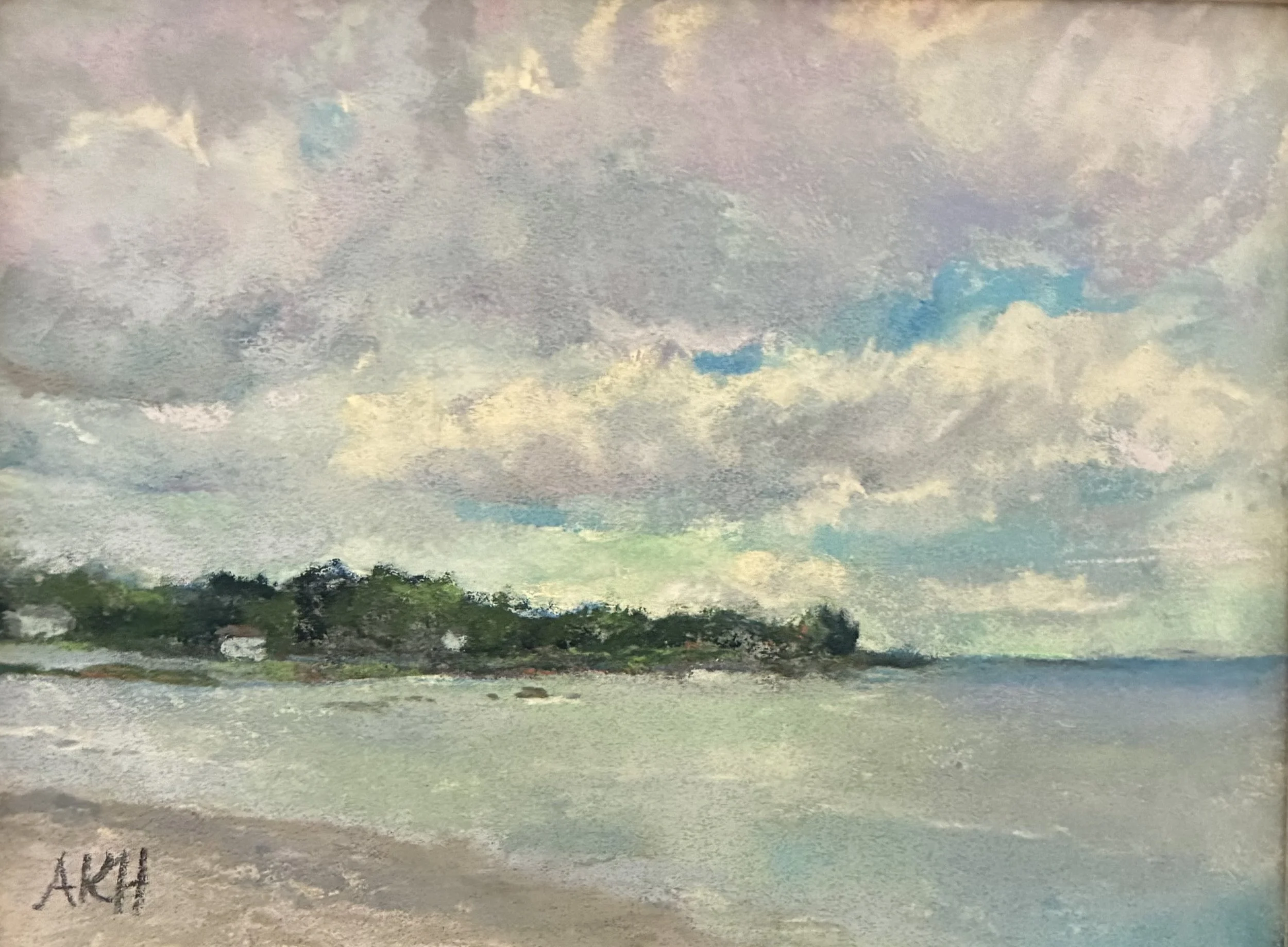 Town Beach, Annie Halvorsen, Pastel, $100. 12.5x10.5"