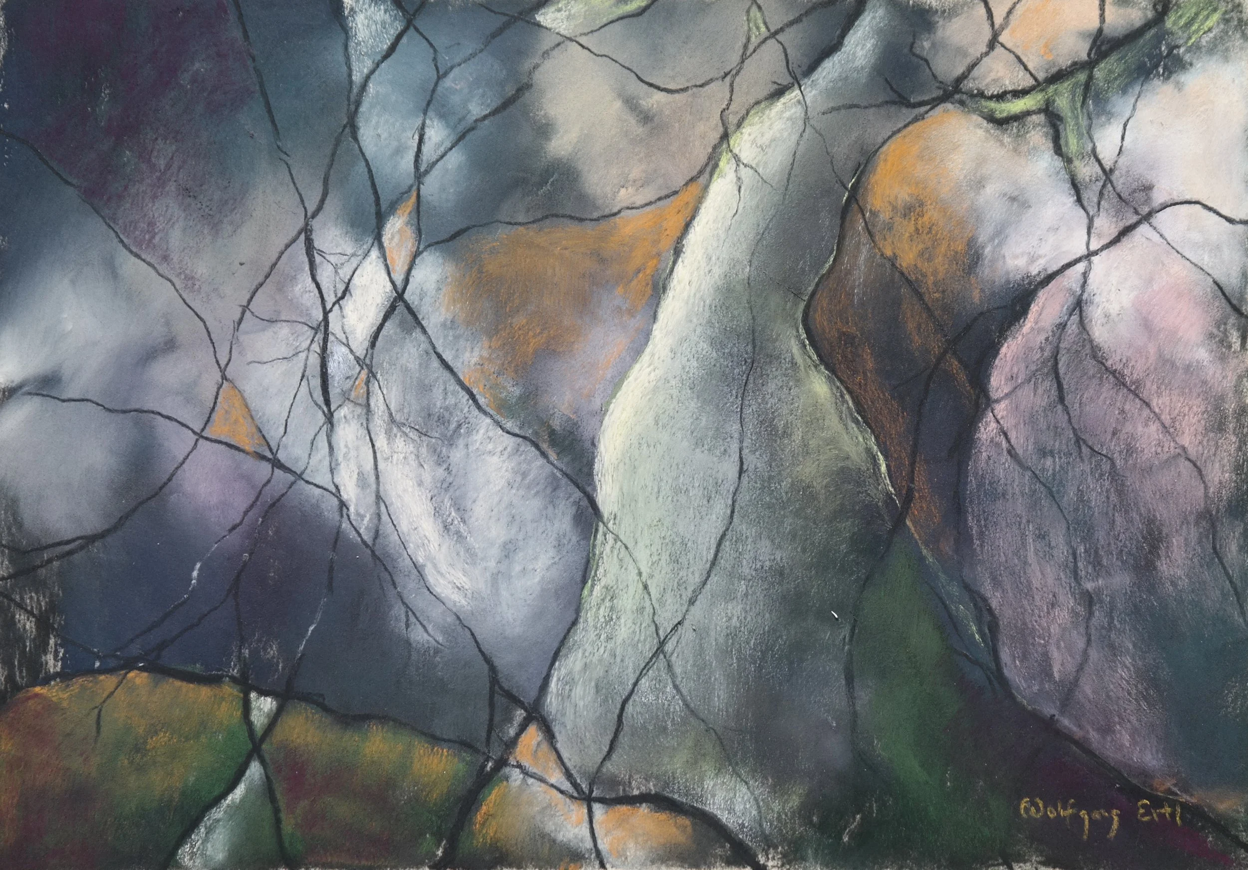 Nocturne, Wolfgang Ertl, Pastel, $350. 12x15"