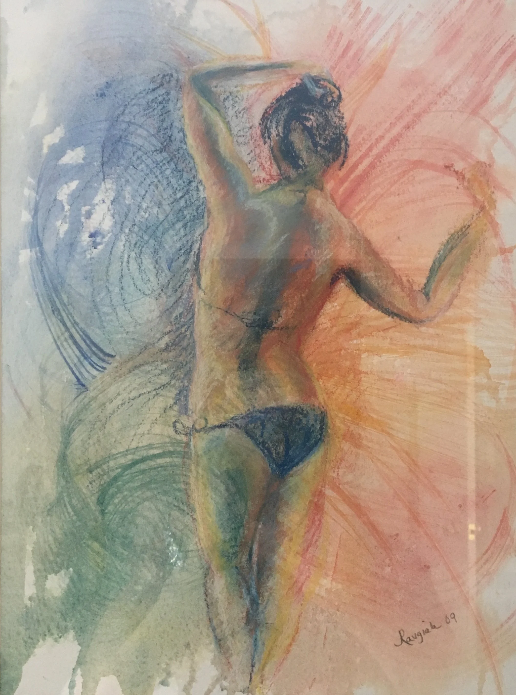 Dancing In A Rainbow, Joanne Ravgiala, Watercolor/Pastels, $250.