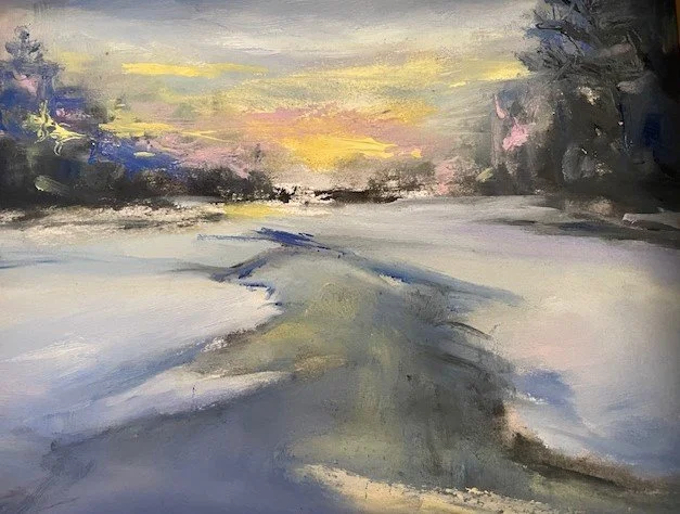 Winter Morning, Semra Aytur, Oil, $180.