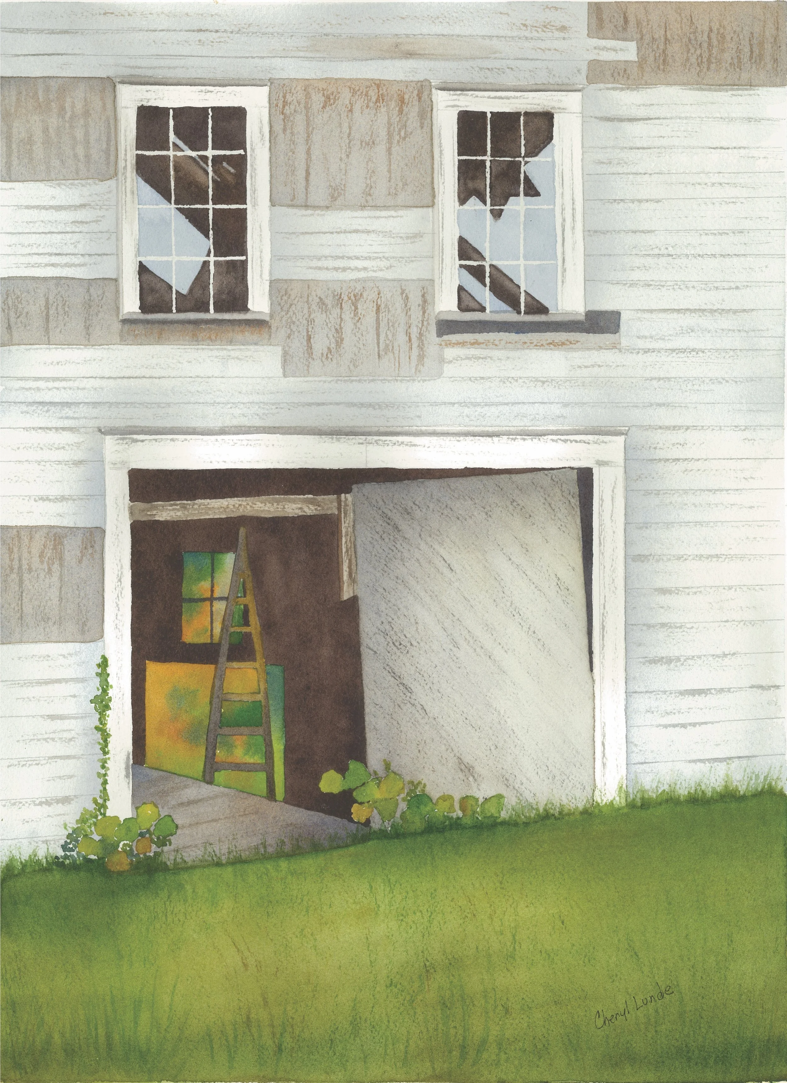 Falling, Cheryl Lunde, Watercolor, $395.
