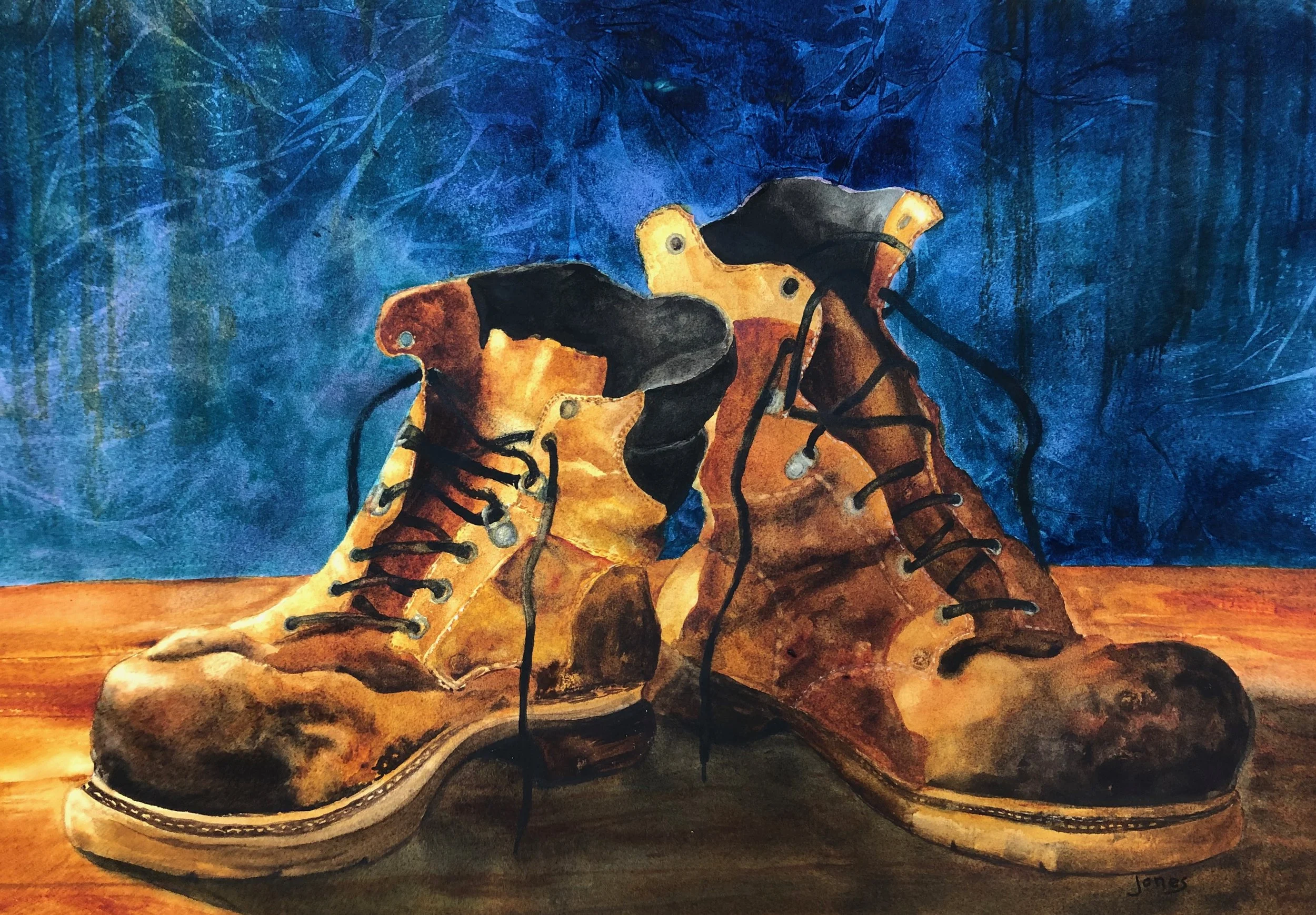 Many A Mile, Ann Jones, Transparent Watercolor, $250.