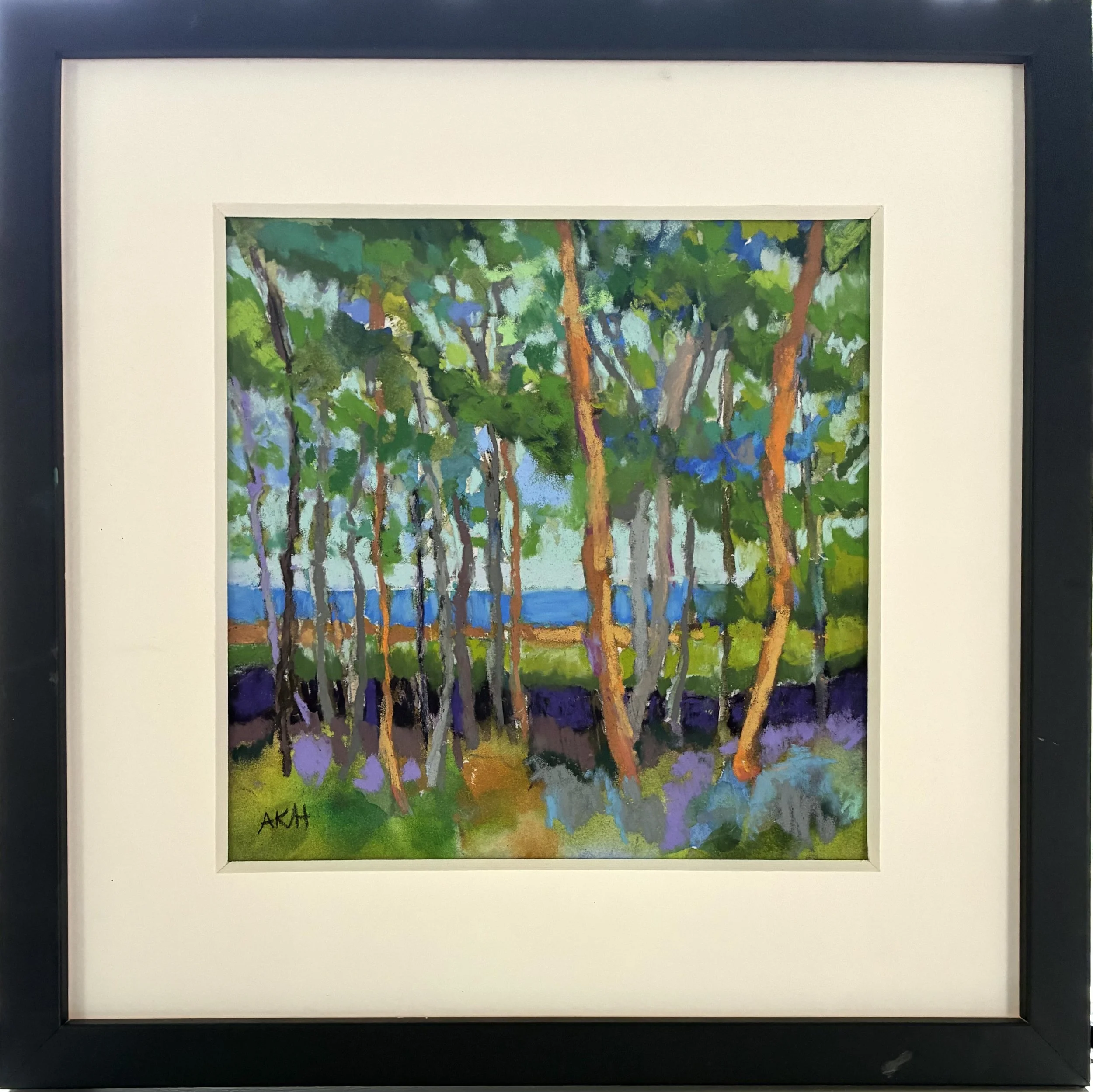 Edge of the Meadow, Annie Halvorsen, Pastel, $260. 13.25x13.25"