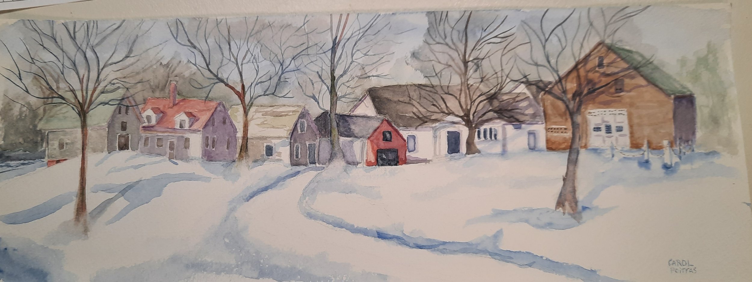The View From The Hamilton House, Carol Poitras, Watercolor, $150.