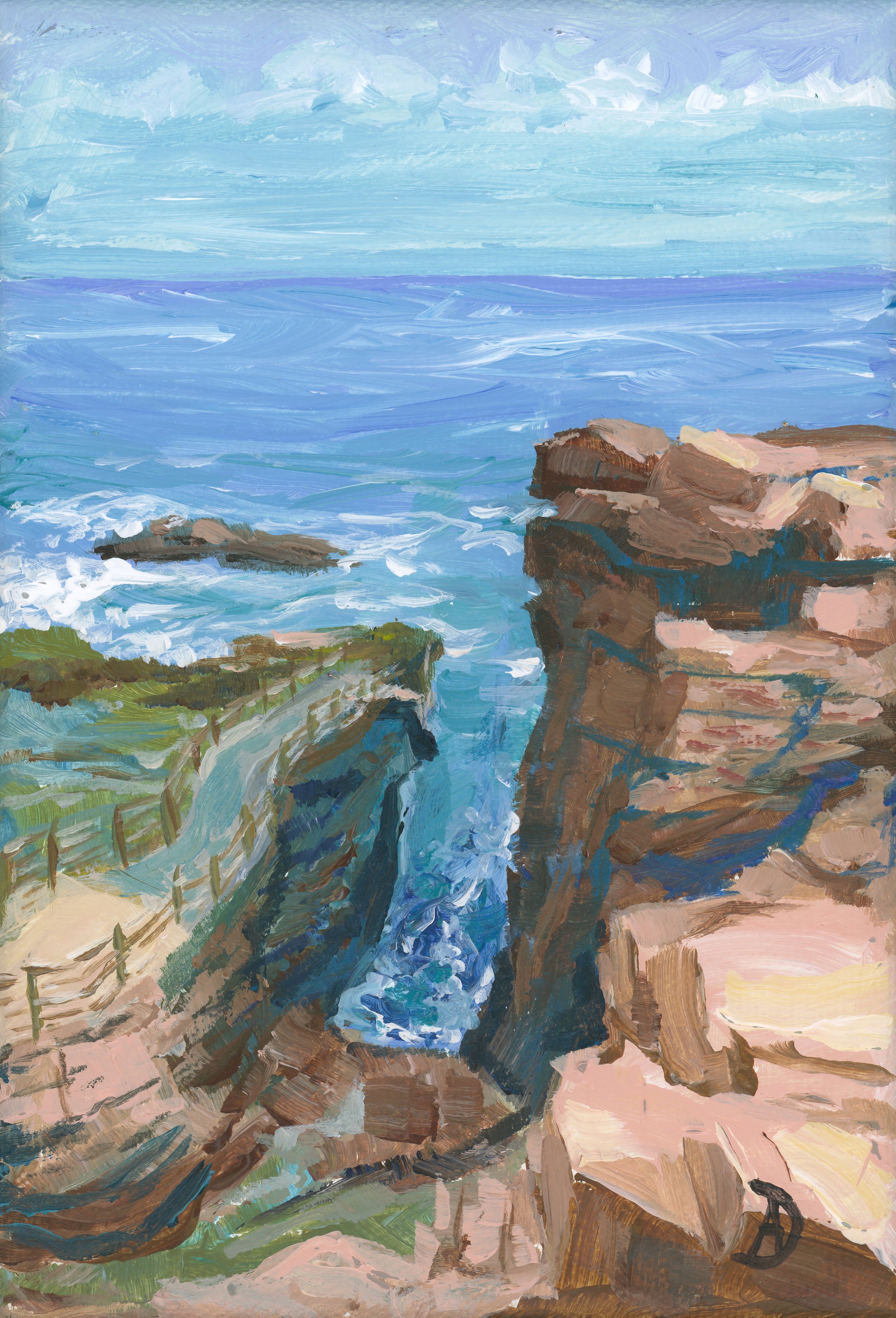 Thunder Hole, Andreea Dumez, Acrylic on Canvas, $220.