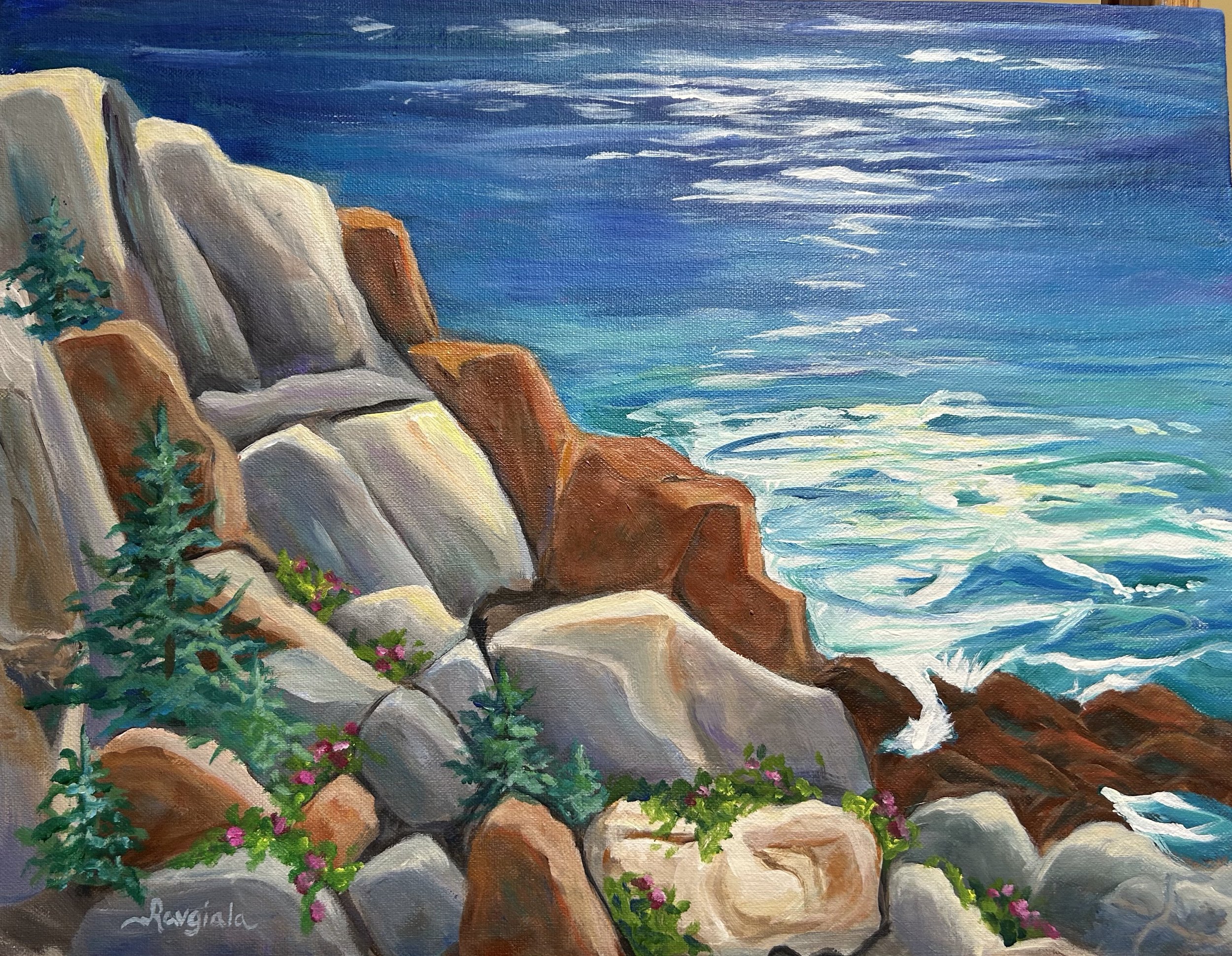 Mainely Rocks, Joanne Ravgiala, Acrylic, $200.