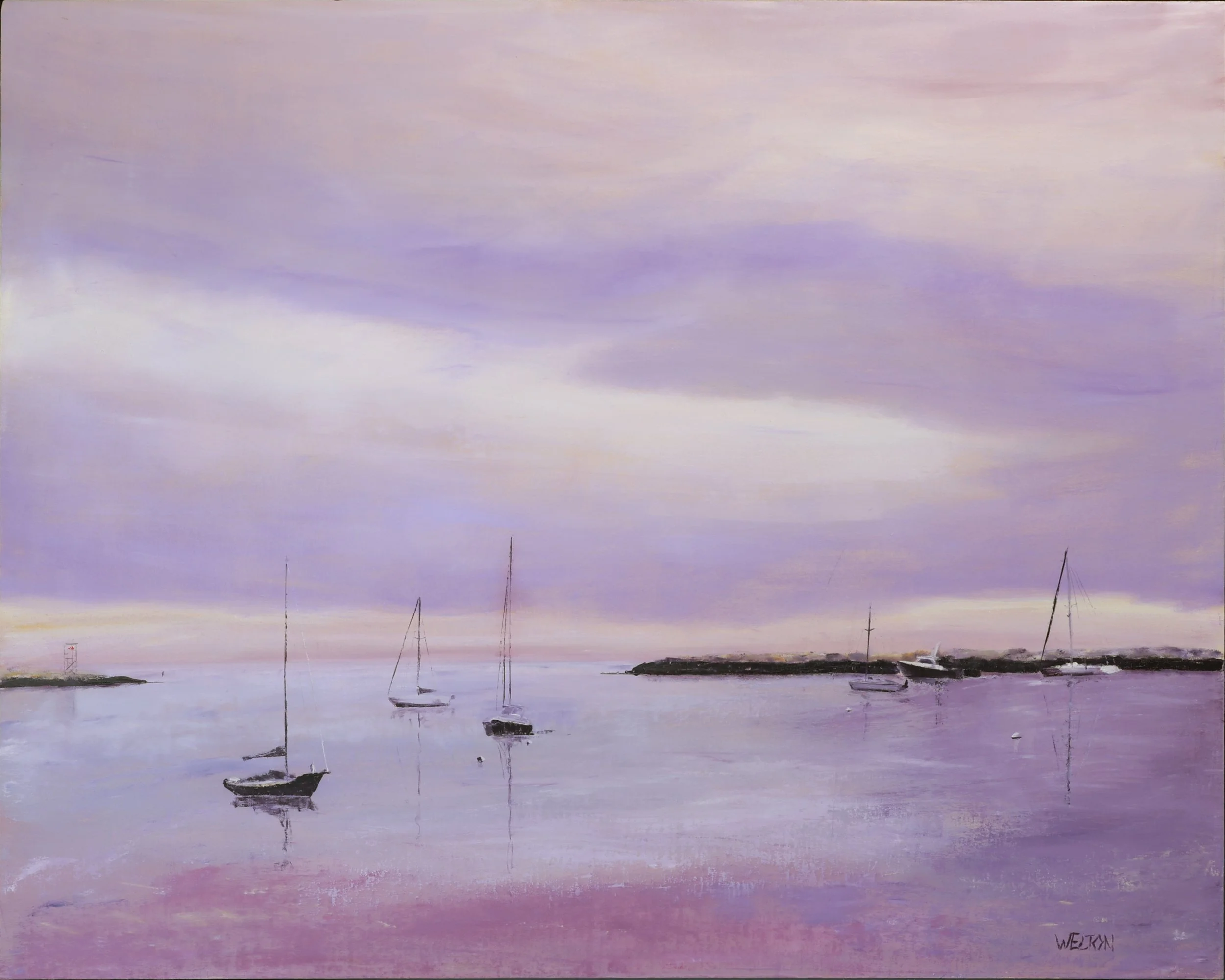 I Think It's Gonna Rain, Wendy Welton, Oil, $3200.