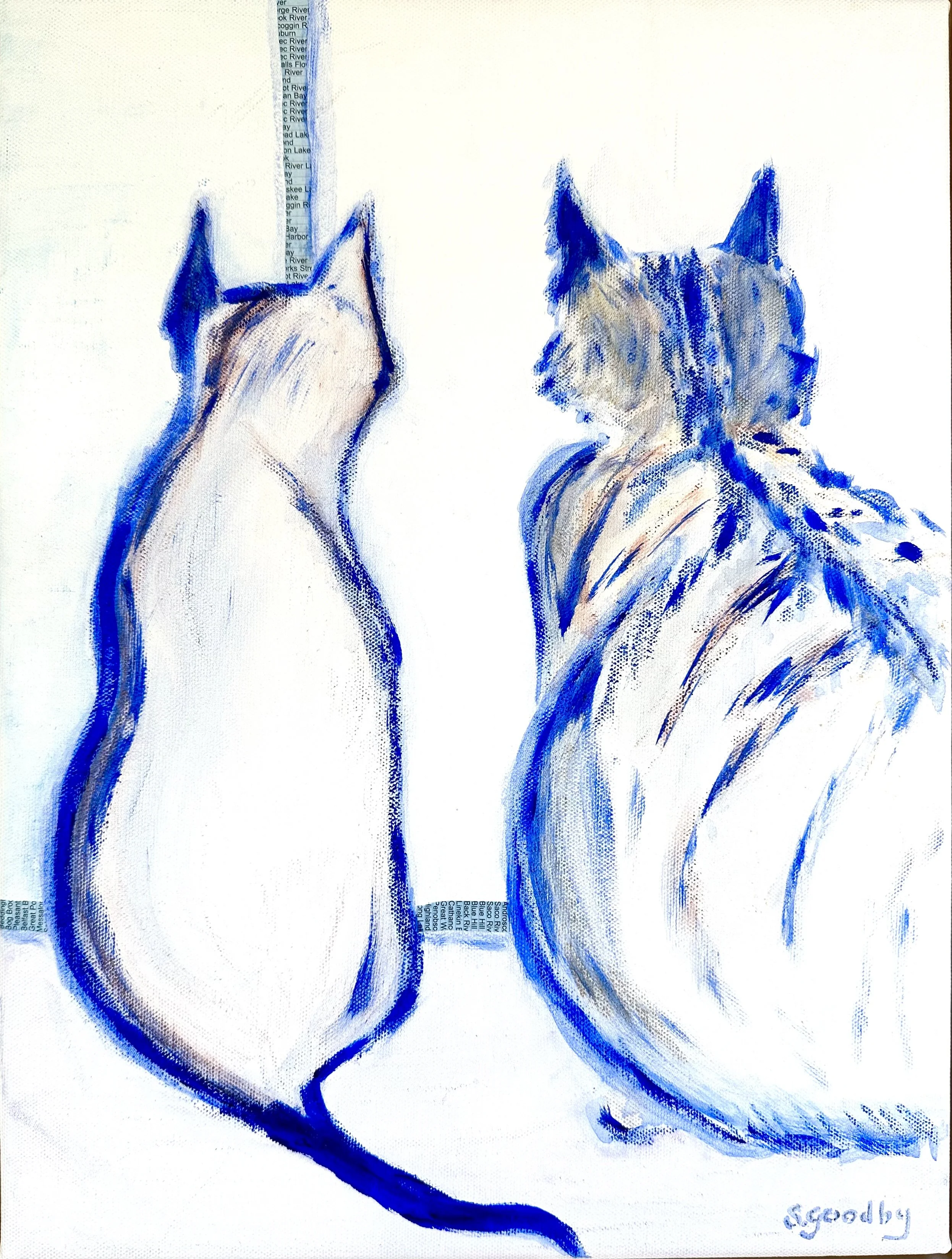 Best Friends, Susan Goodby, Mixed Media, $300.