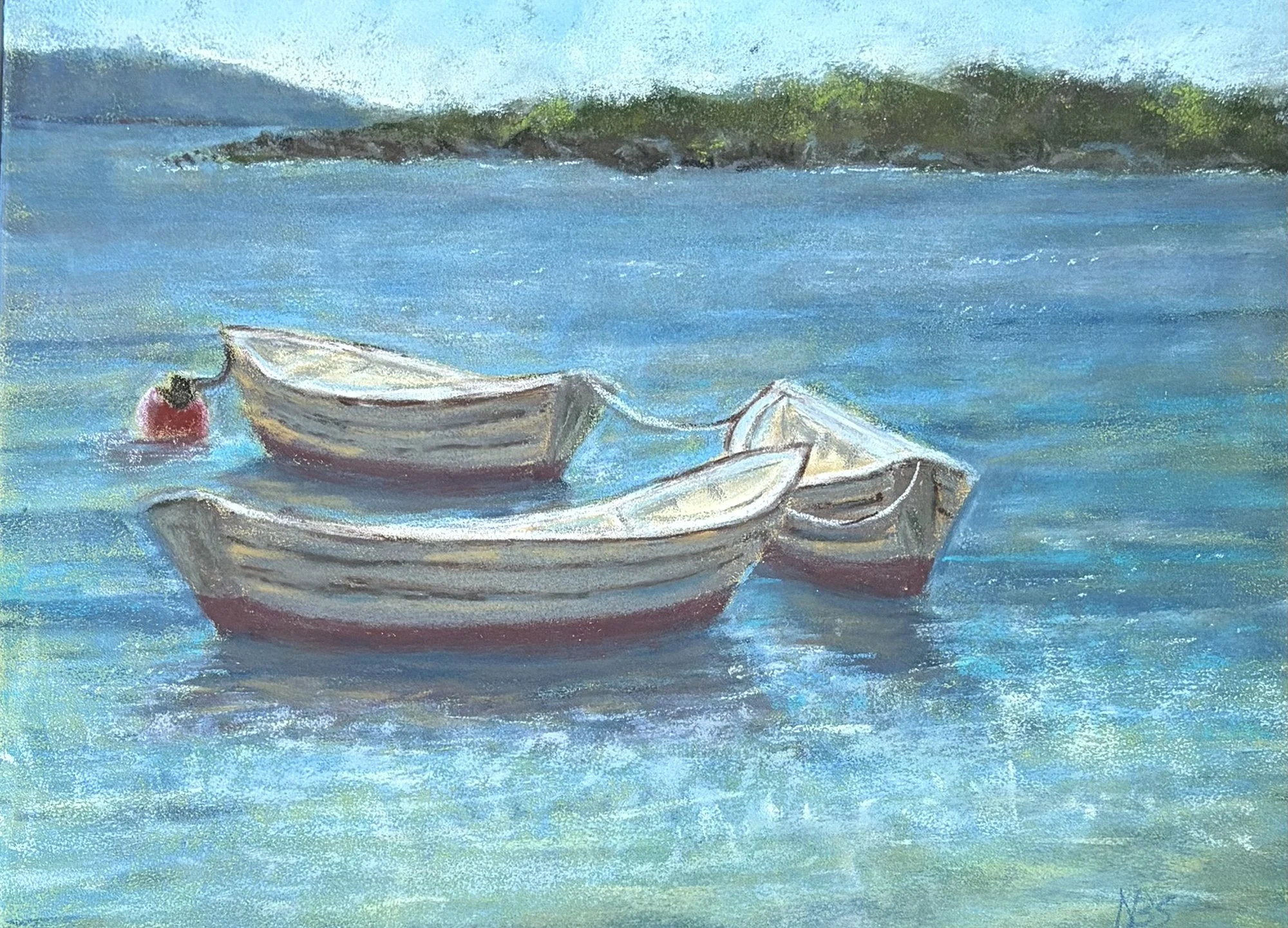 Waiting For Adventure, Nancy Beck Silverman, Pastel, $325.
