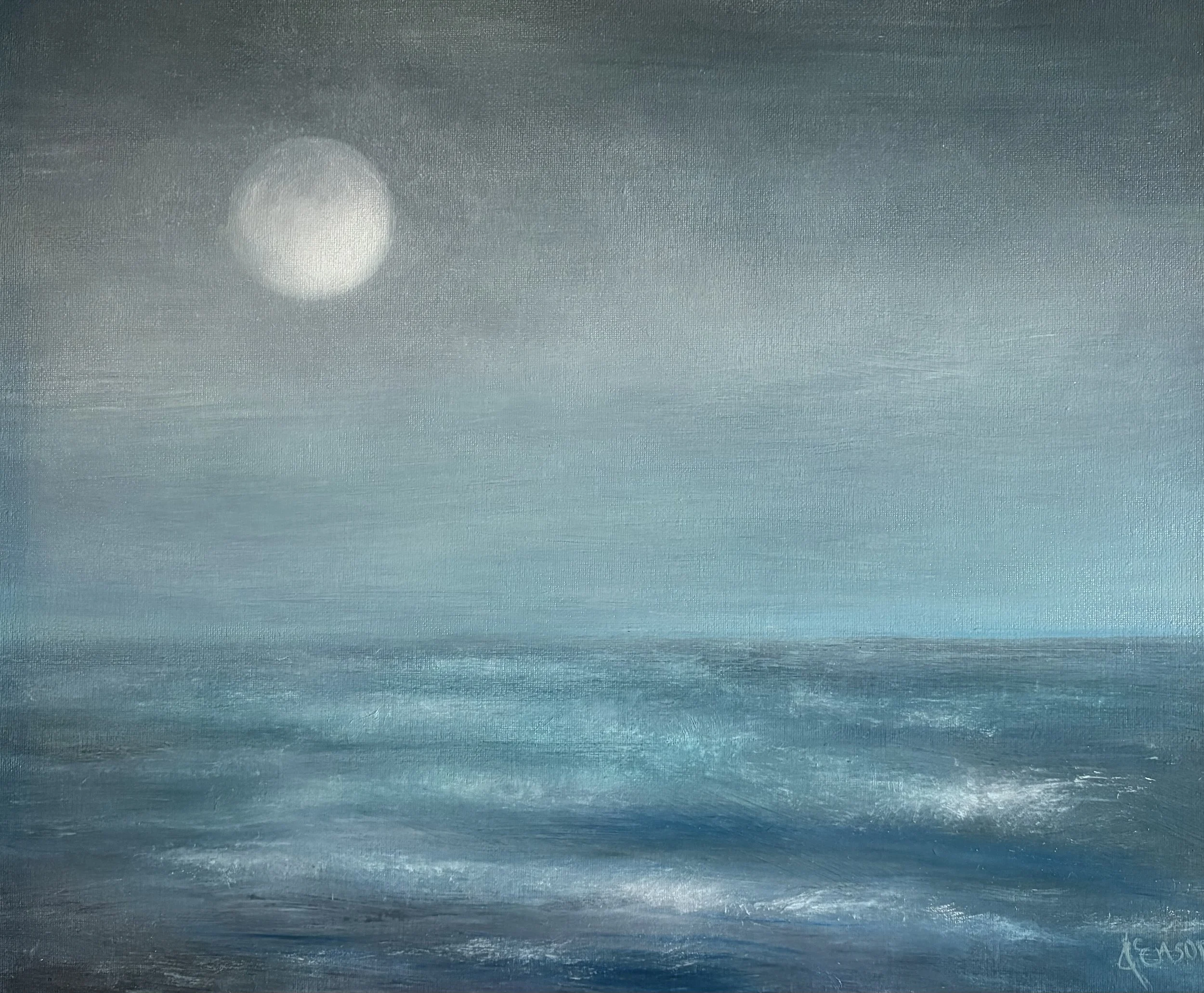 Silvery Moon, Jeannie Ensor, Oil on Canvas, $300. (16"x20")