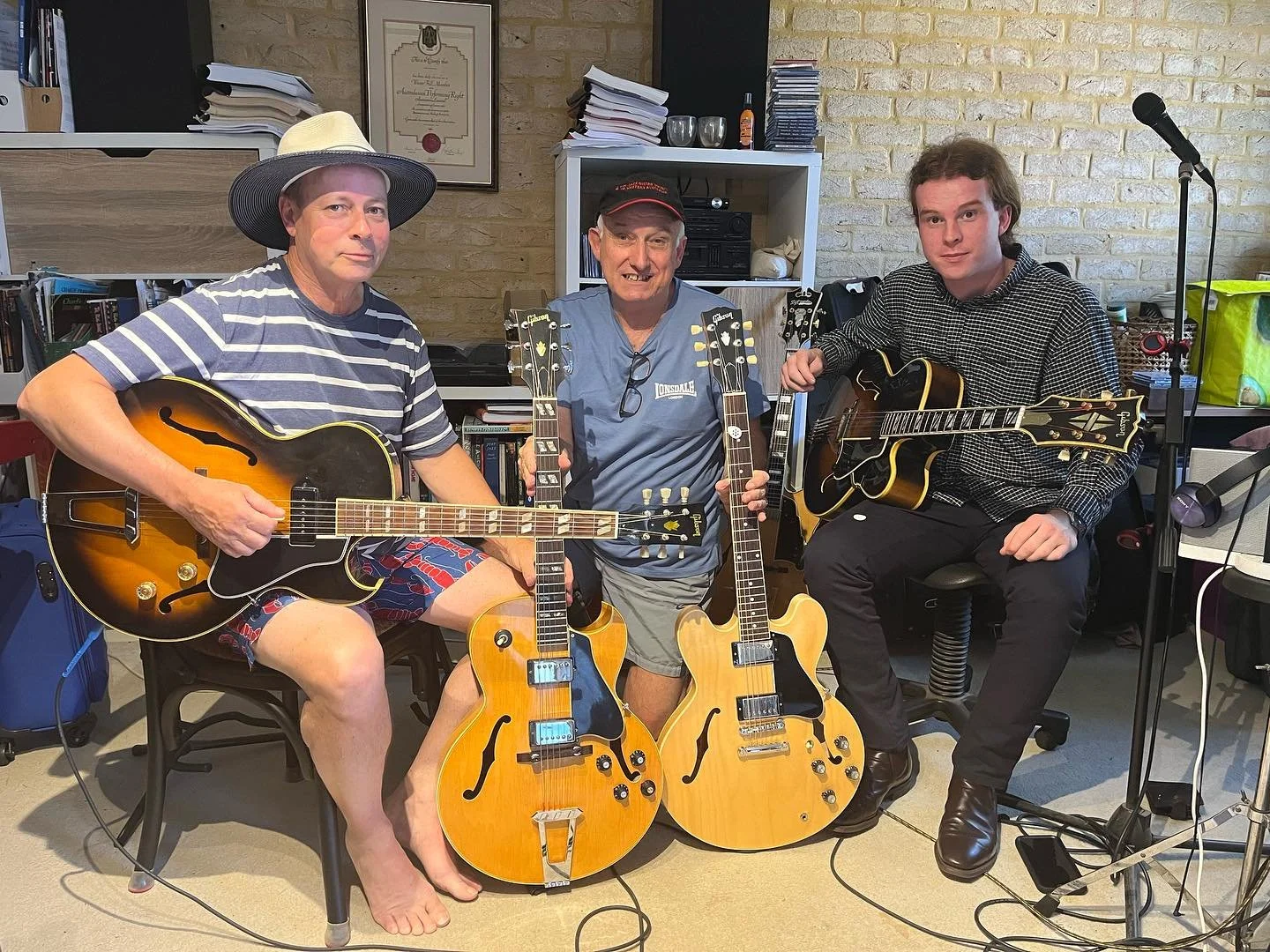 Saw some legends today with some legendary guitars #jazzguitar #perth