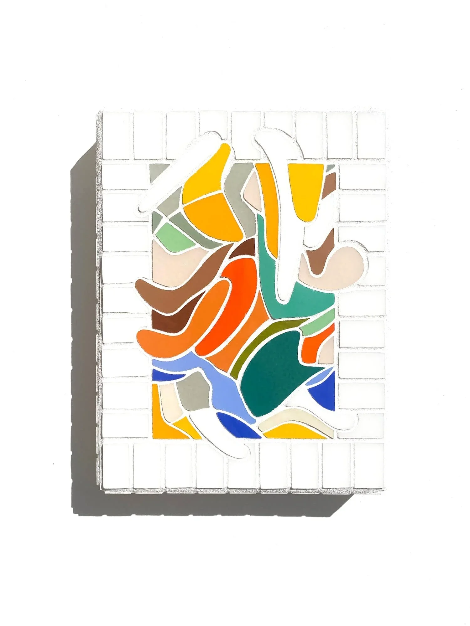 Patchwork, an Abstract Glass Mosaic