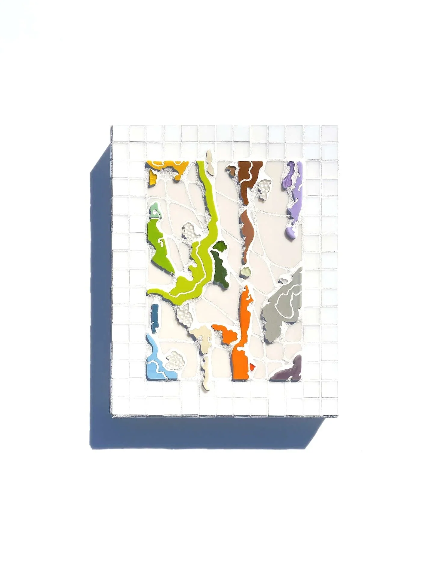 The Abstract Double Layer Glass Mosaic