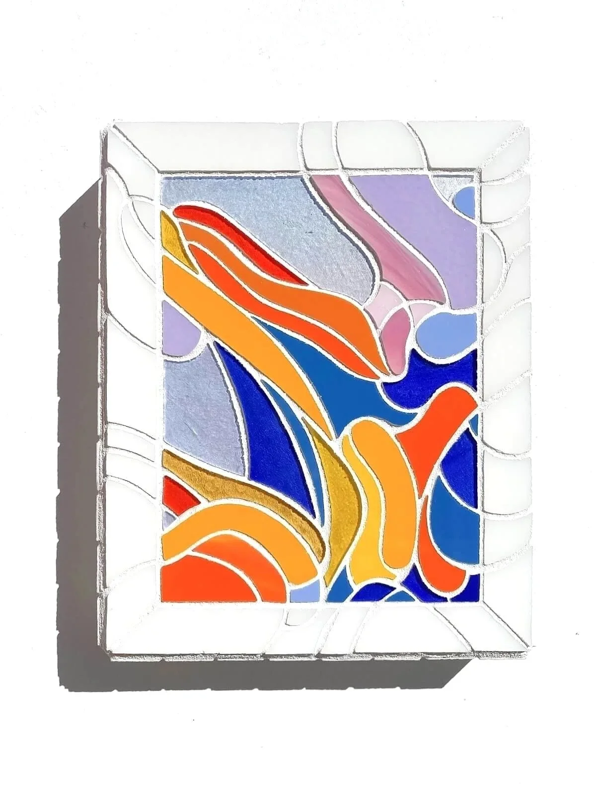 Ribbon, an Abstract Glass Mosaic