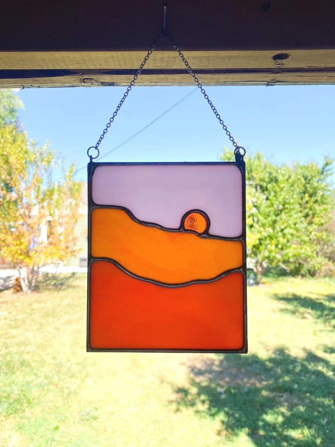 Mini Moab and Mini Mountain Stained Glass Suncatchers