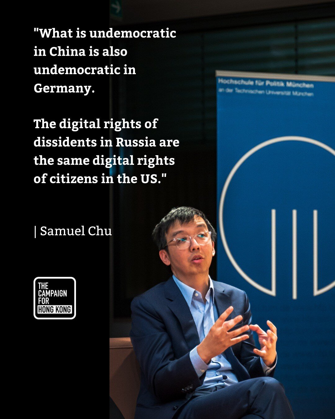 Thank you, @tumthinktank, for hosting @samuelmchu @Campaign4HK for an important discussion on surveillance tech, democracy, and civil society.

We get the rights we fight for - and it is up to us to define, defend and expand digital rights as human r