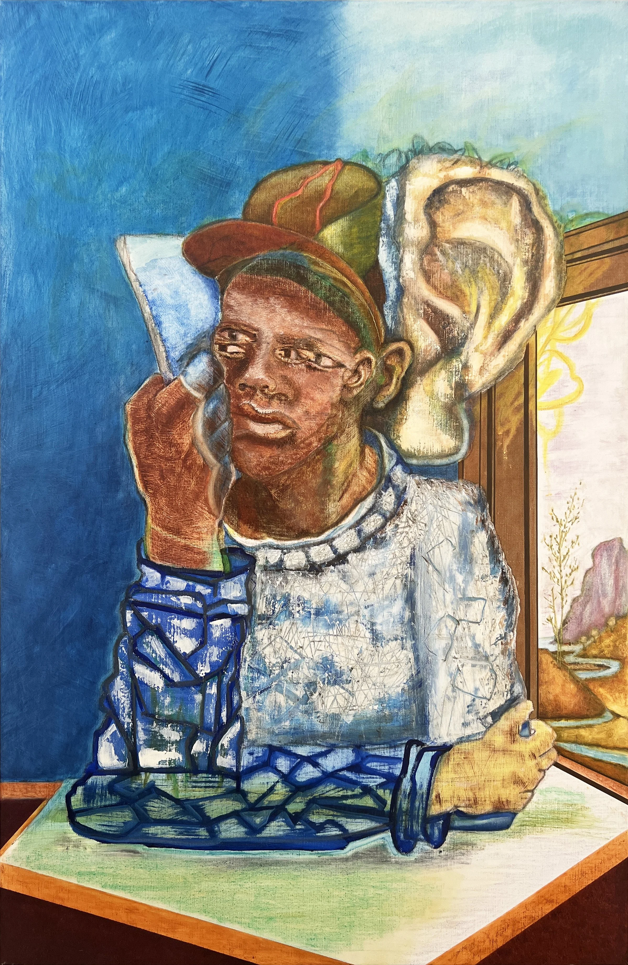 A Frame for His Mythologies | 49 x 32 inches
