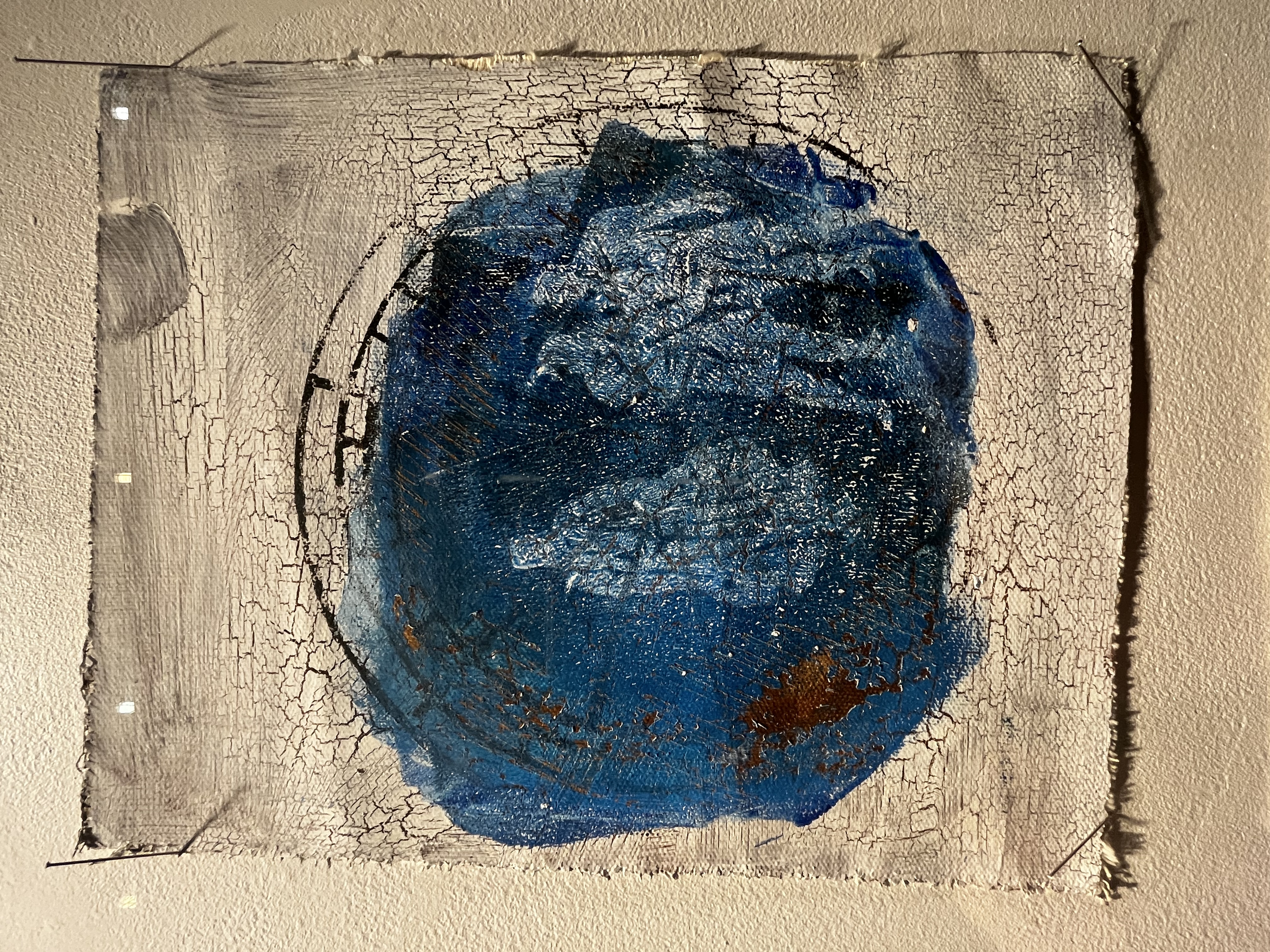 Blue meeting, 2024, acrylic on canvas