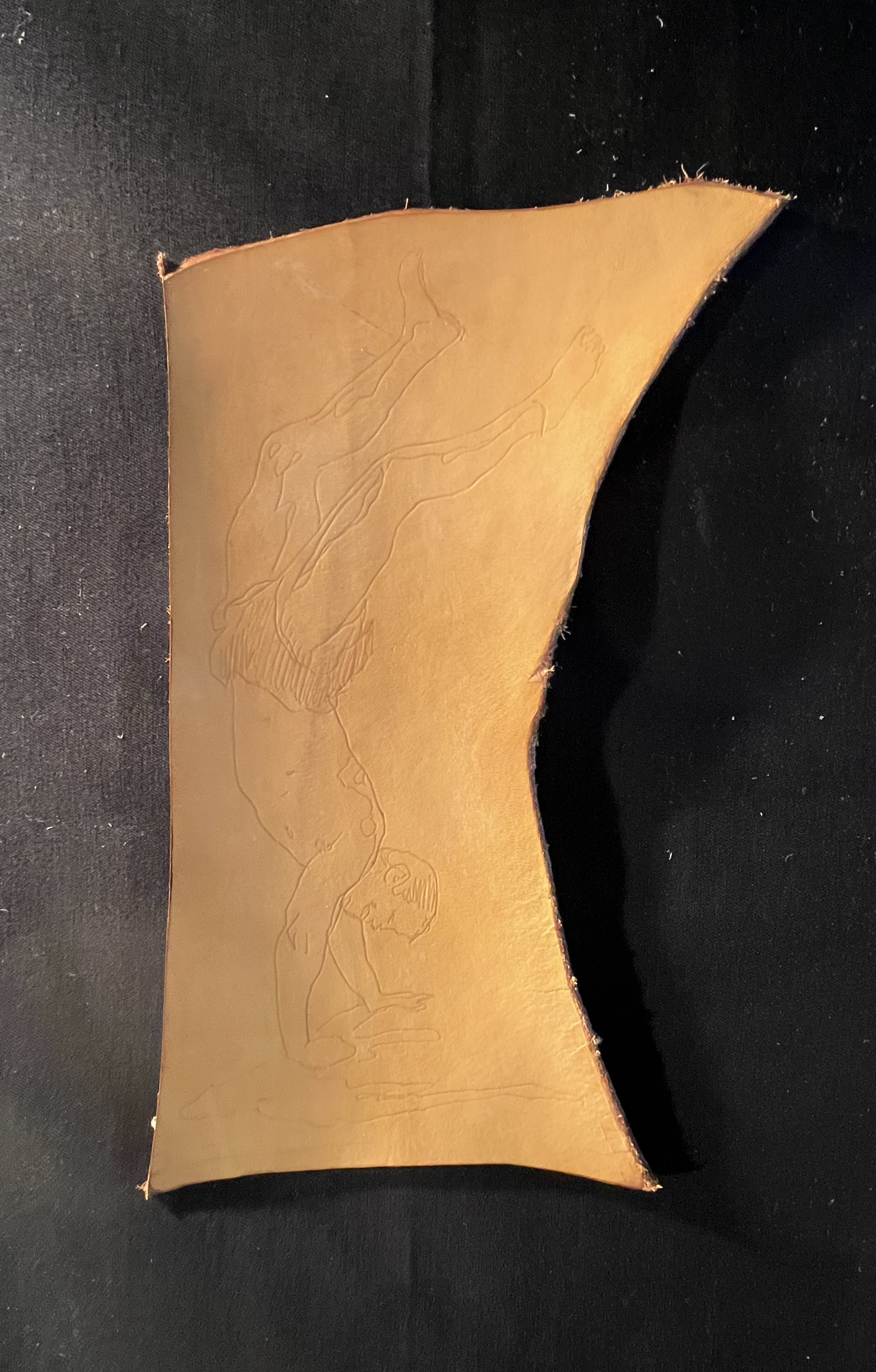 Remembering is Forgetting, 2025, leather, 9.75"x5"