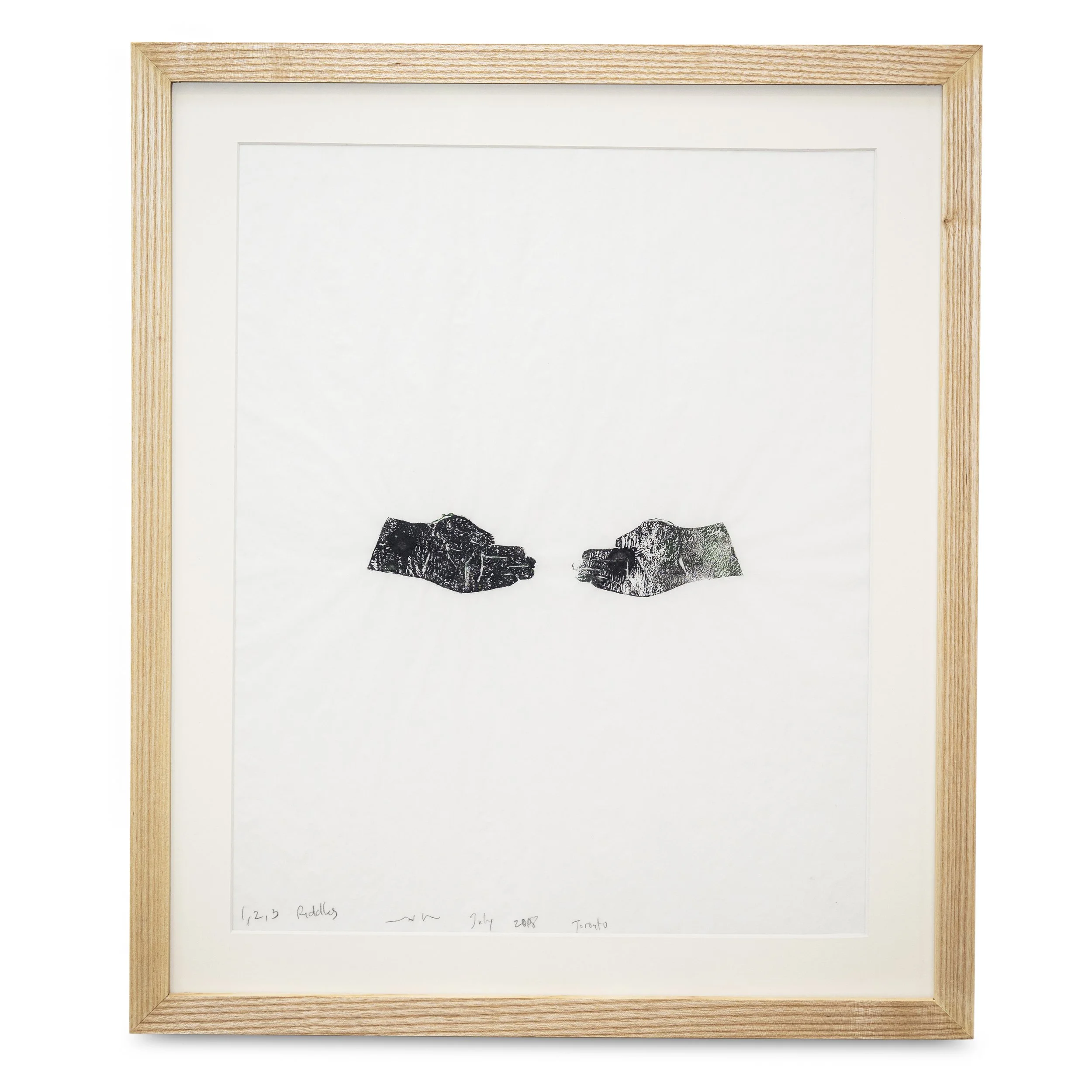 Rock/Hands, 2018, acrylic print on, paper,  24"x18"