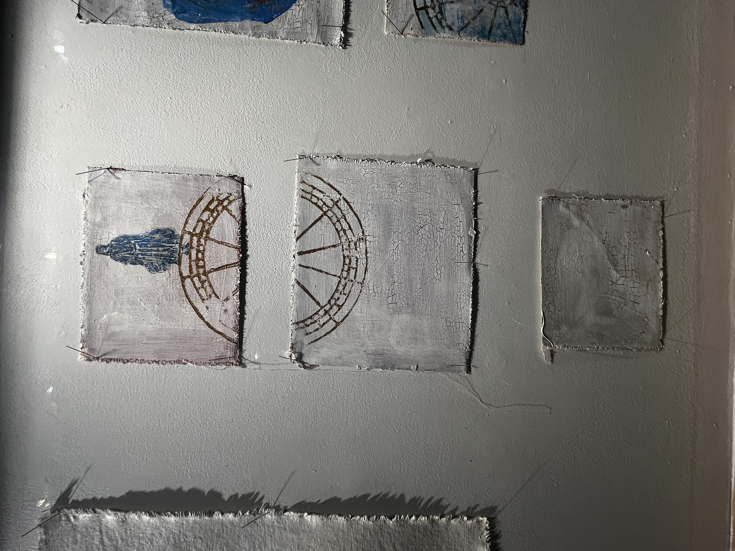 A Lady on the Wheel, 2026, acrylic on canvas