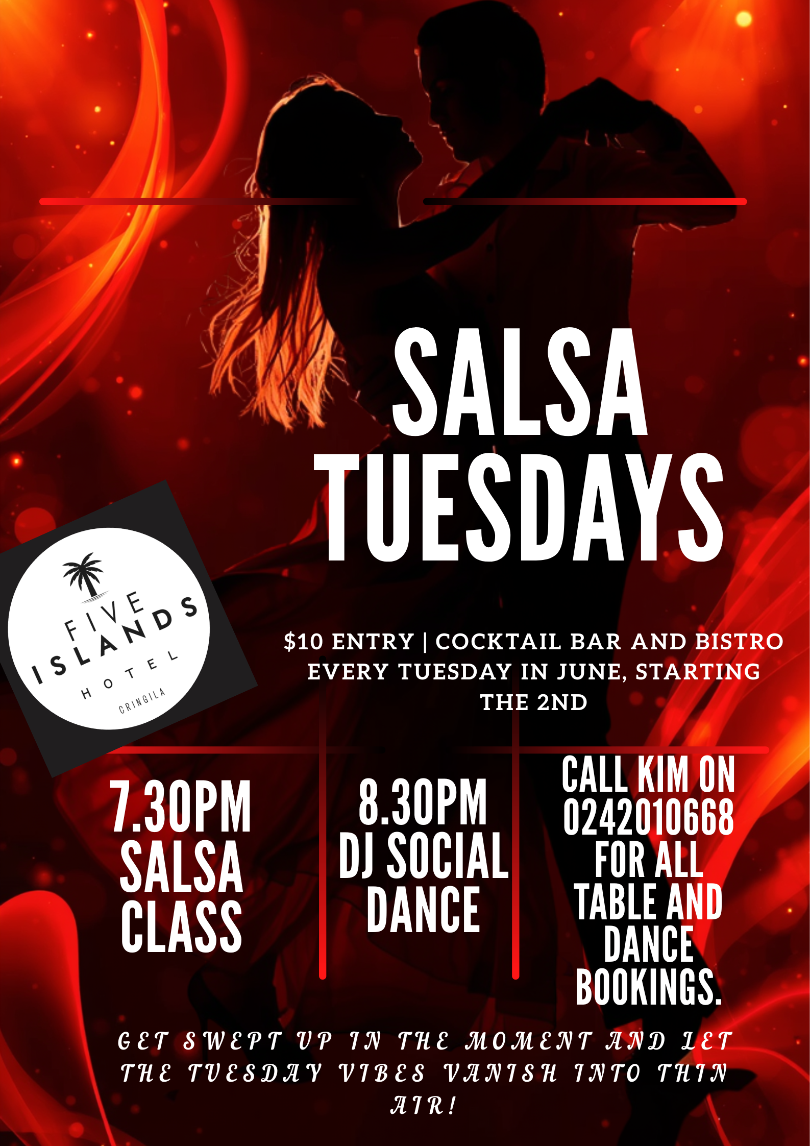Salsa Tuesdays at Five Islands Hotel Cringilla.png