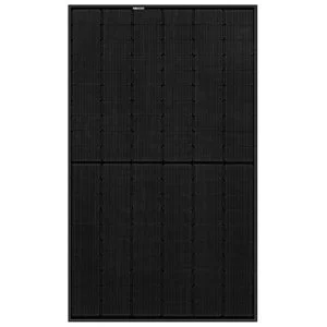 Photograph of a black solar panel.