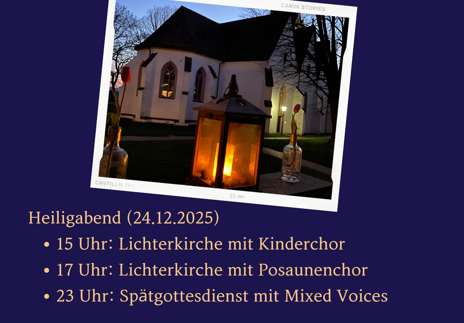 Heiligabend in der Dorfkirche