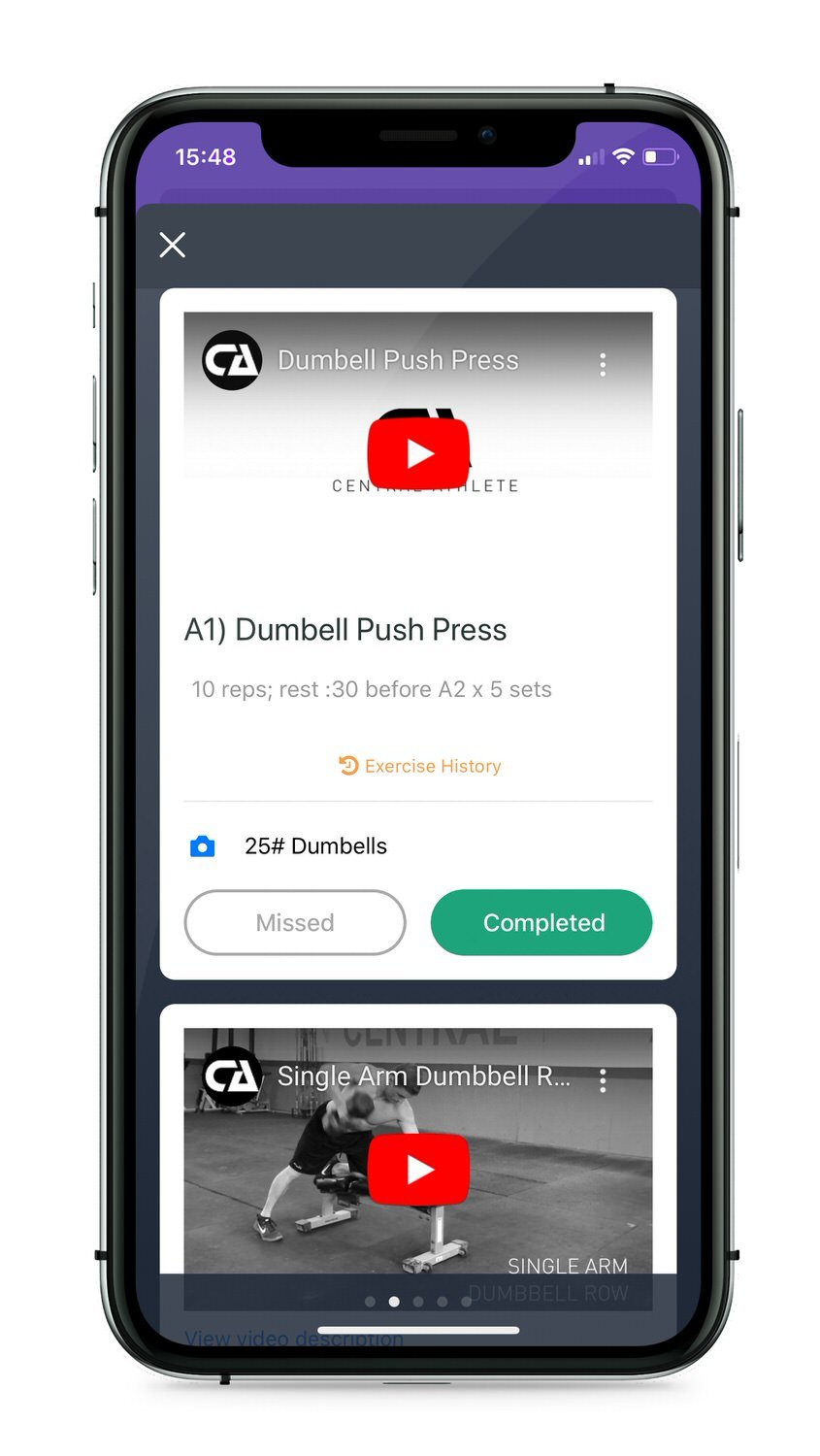 truecoach workout exercise video