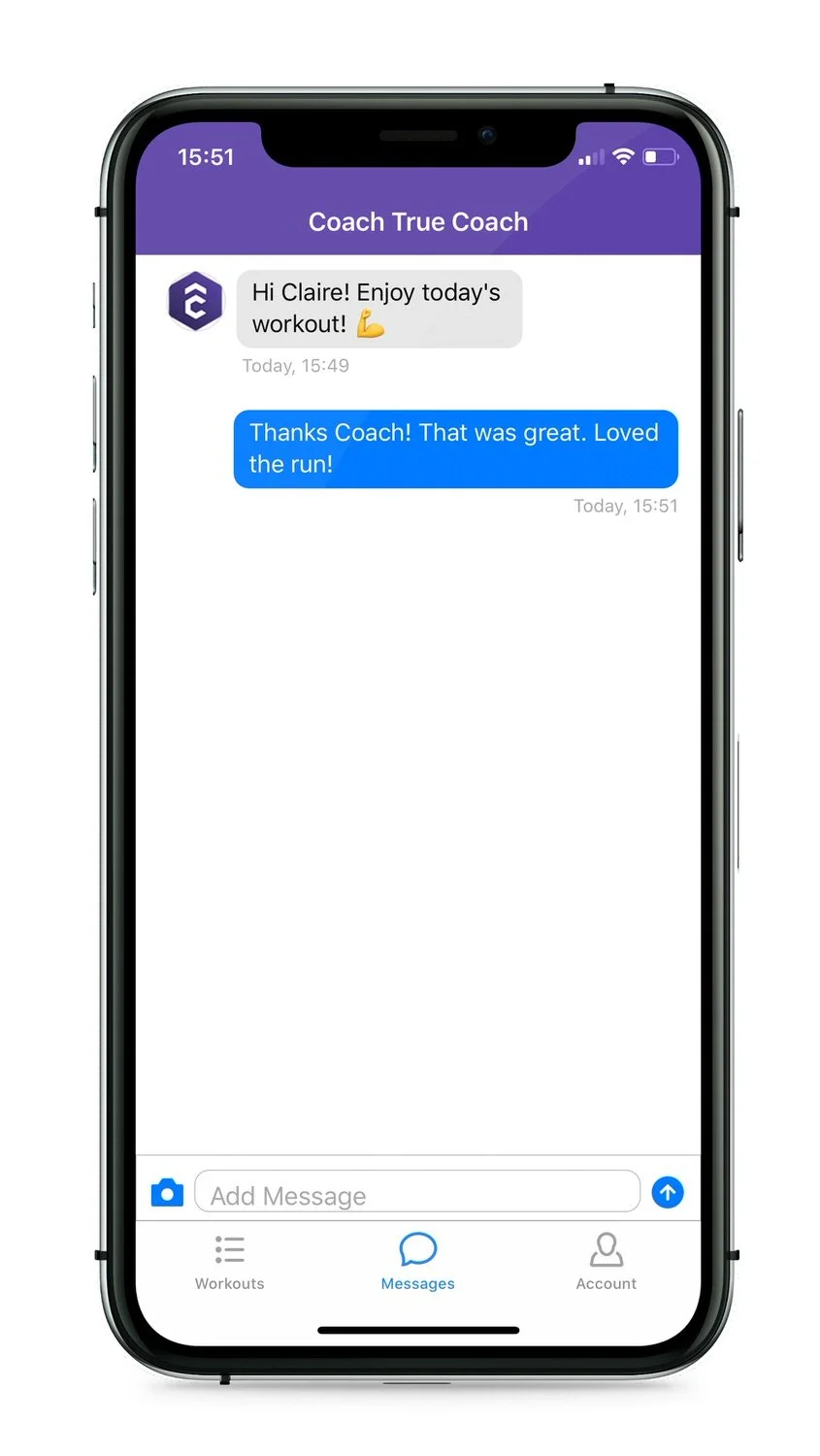 coaching feedback direct message