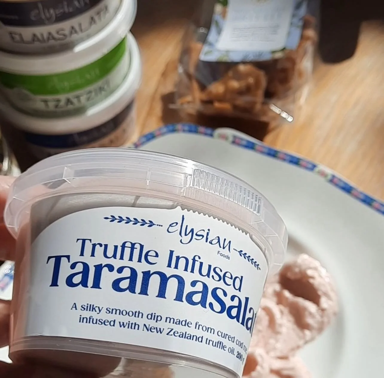 What&rsquo;s new at Thicket? Incredible truffle-infused Taramasalata from Wellington legends @elysianfoods - pick up a punnet today and try with @the_baked_dane keto crackers (match made in heaven) 🤌