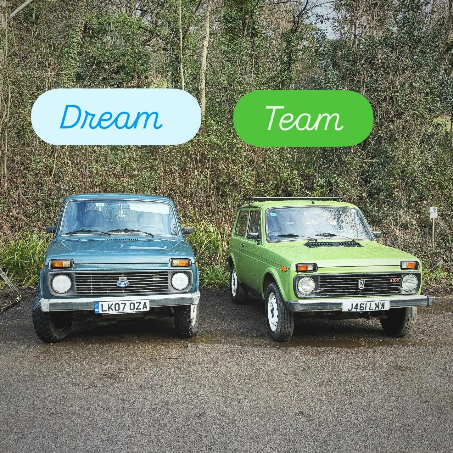 The two Niva&rsquo;s together. 

#lada #niva #oldcar #cultclassic